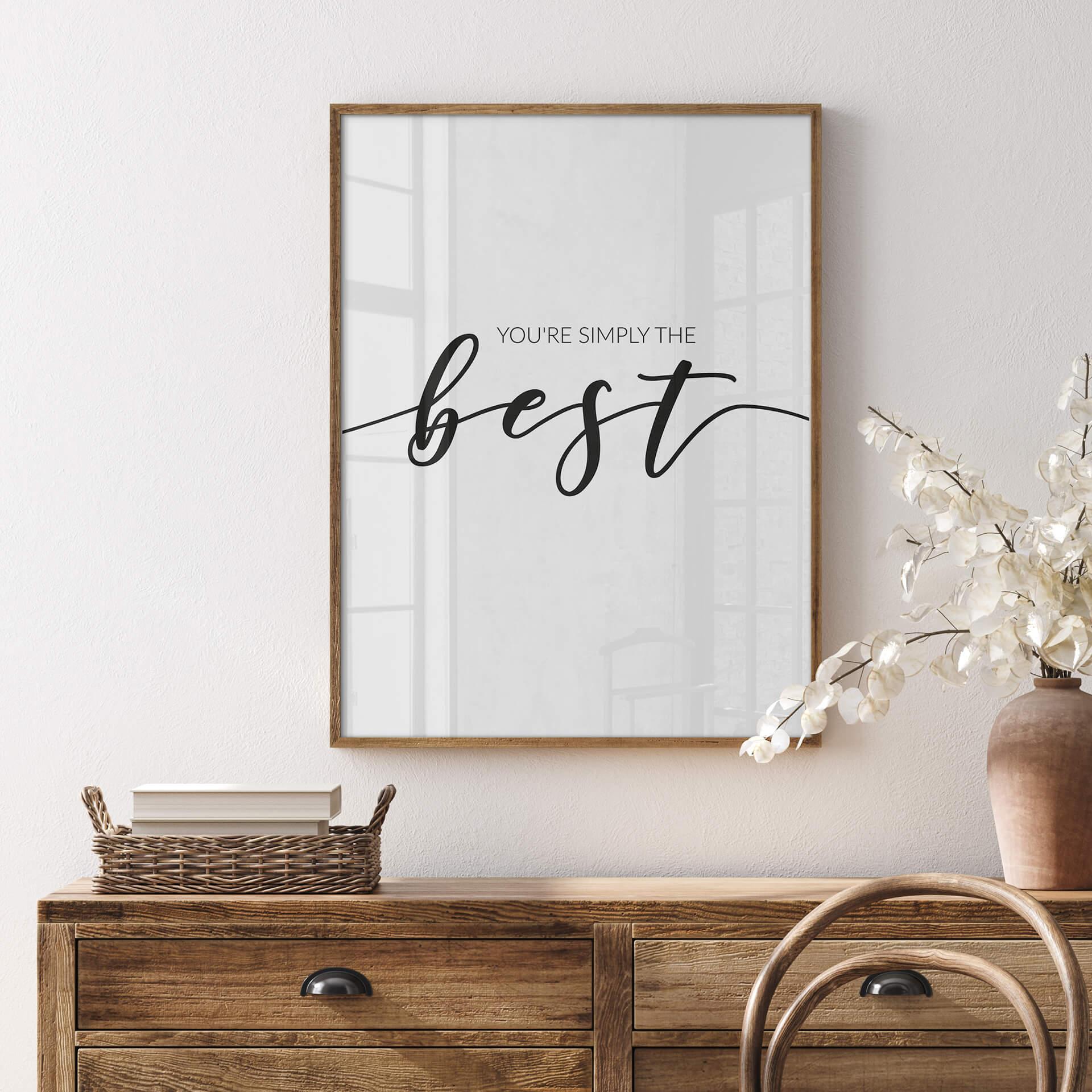 Poster You're simply the best