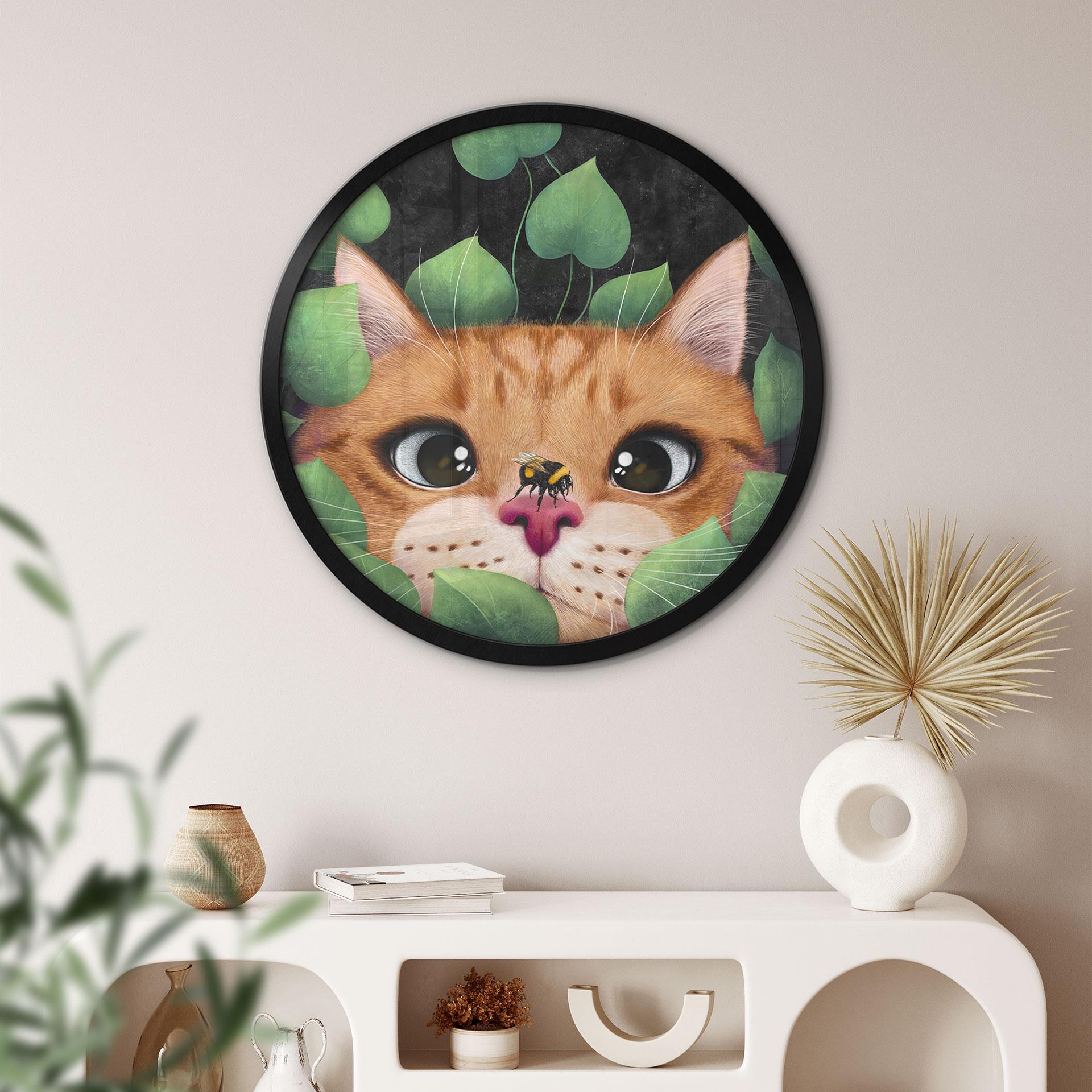 Póster Lindo gato en el monte - Korenkova - Redondo
