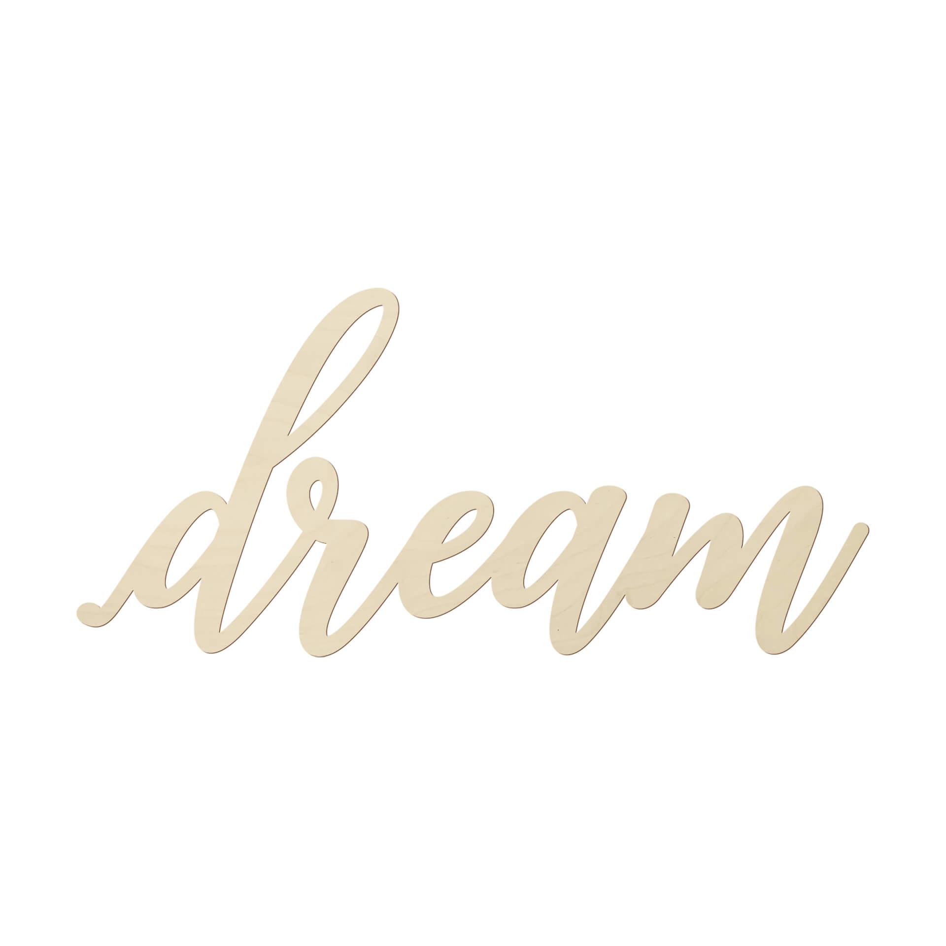 Lettere in pioppo – Dream 03