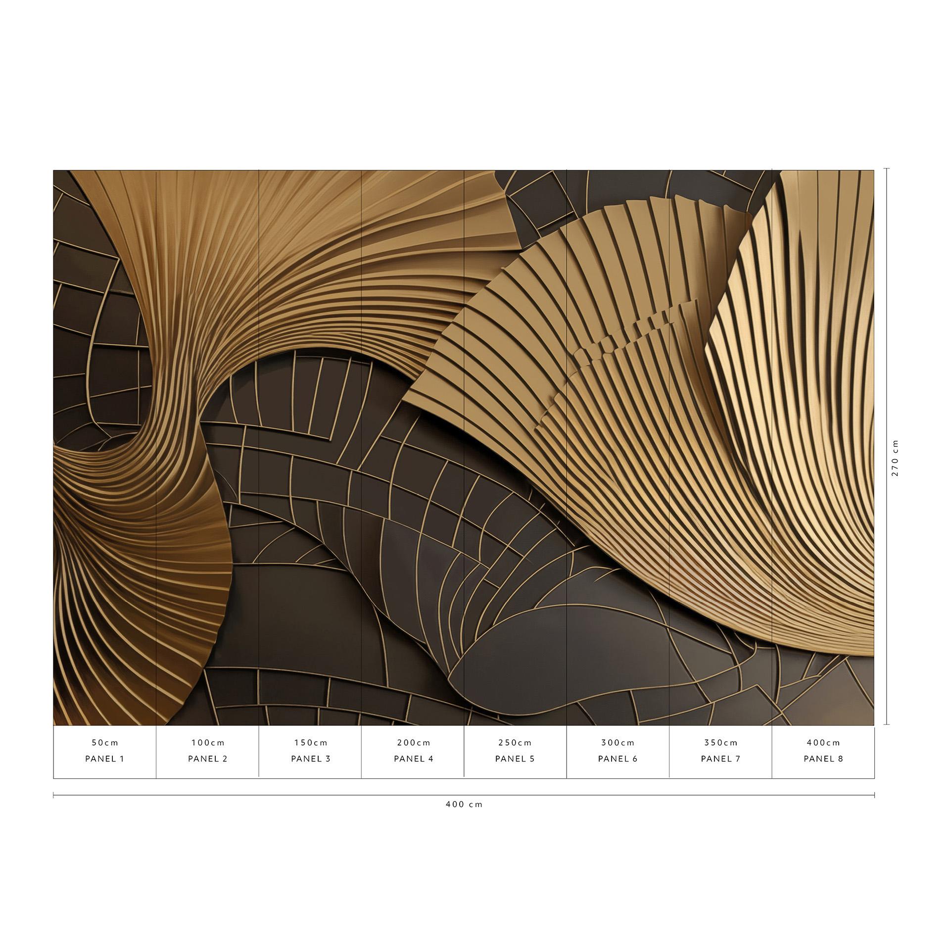 Guido Maria Kretschmer Fotobehang Luness- Art Edition 2 goud