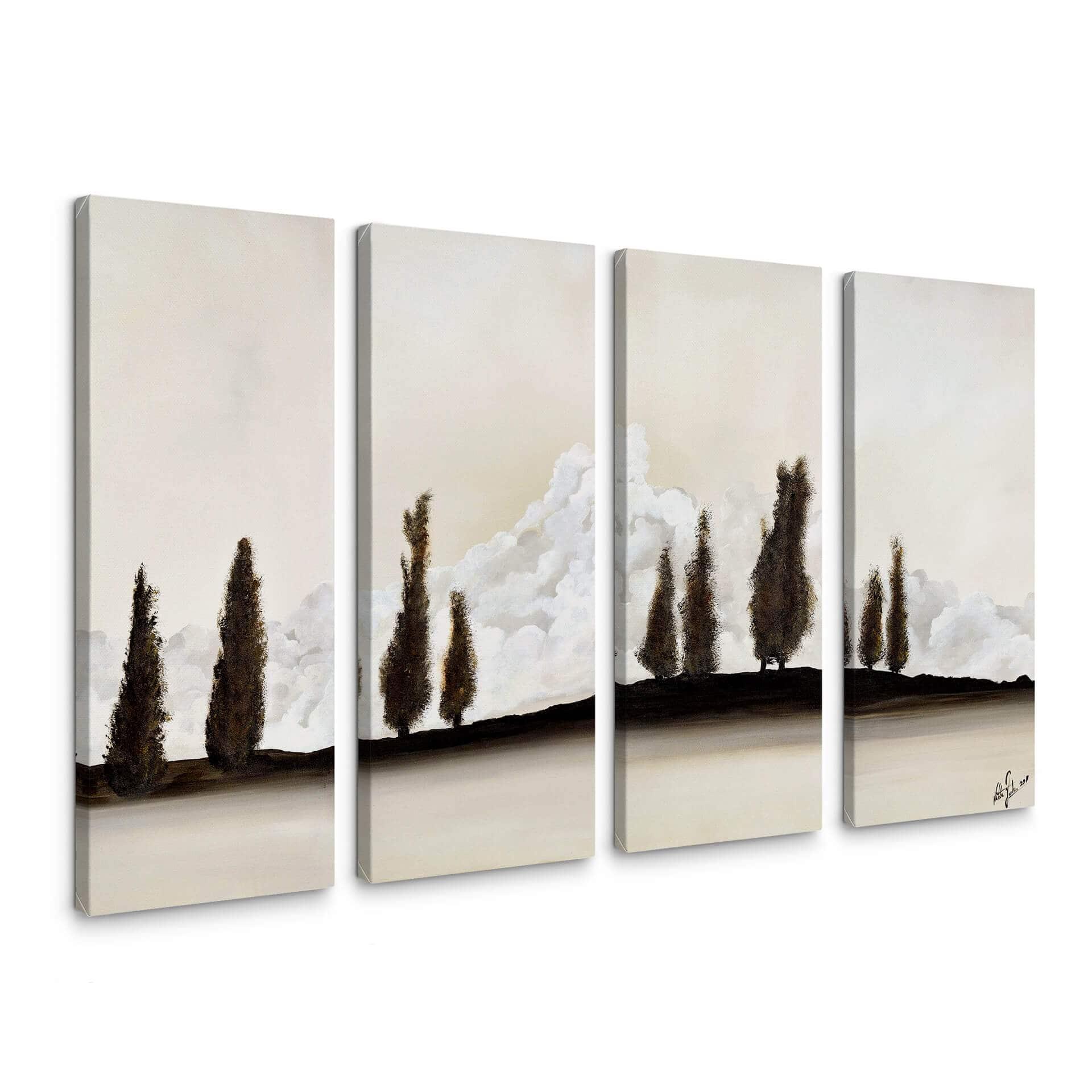 Tableau sur toile Fedrau - Calme (4 parties)