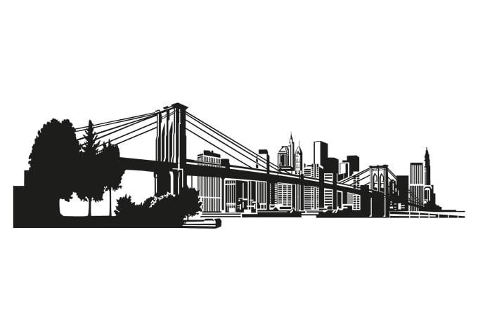 Wandtattoo New York Skyline 3
