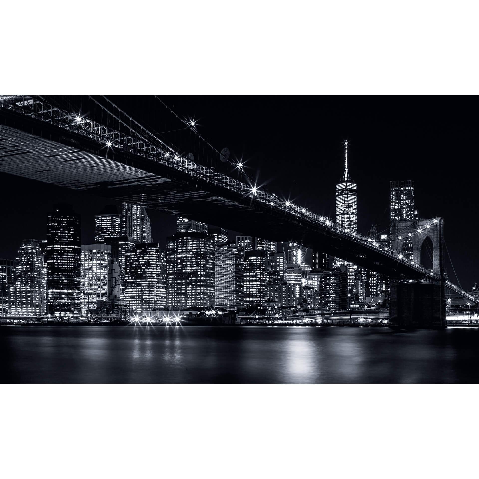 Fotobehang New York bij nacht