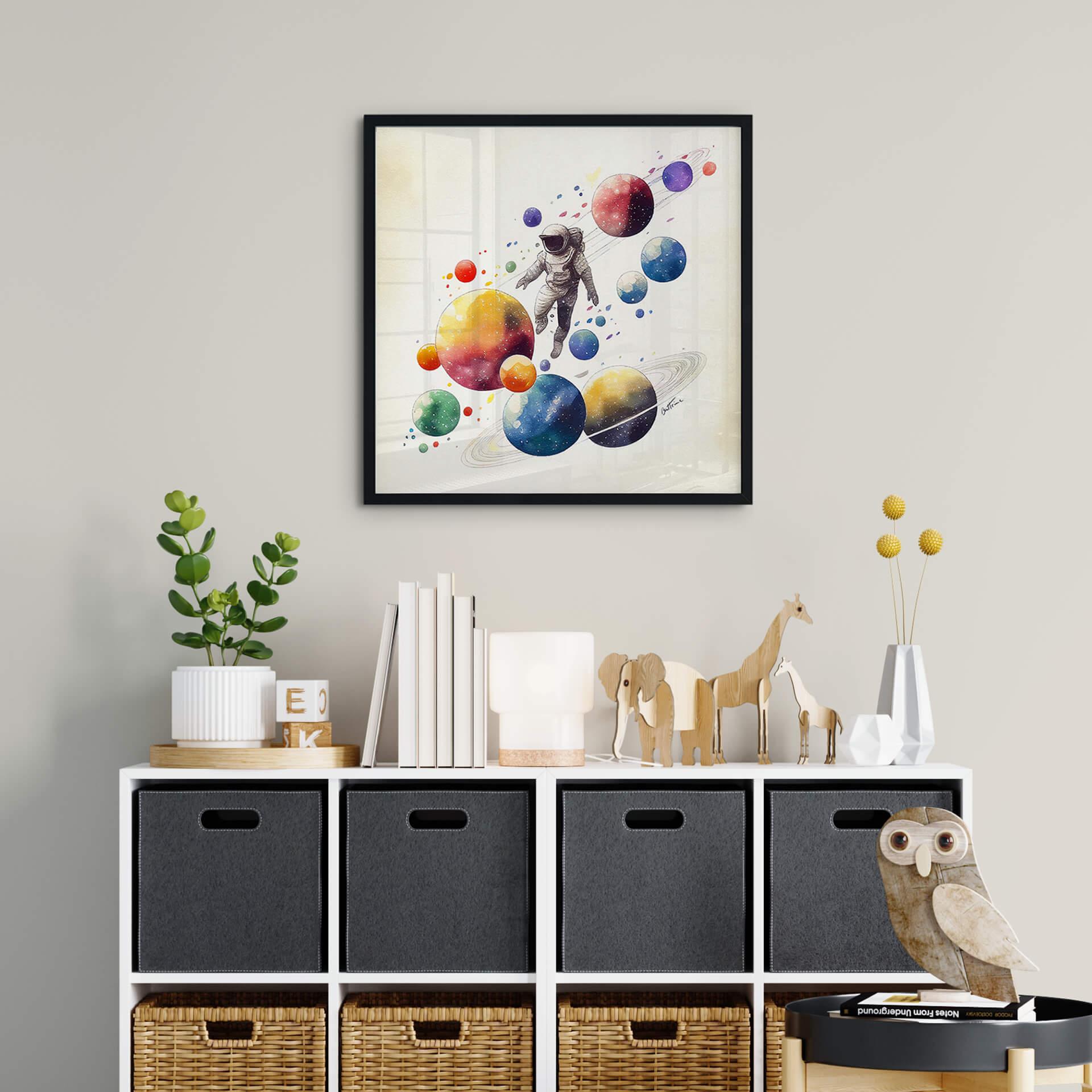 Plakat Heine - Flying Astronaut