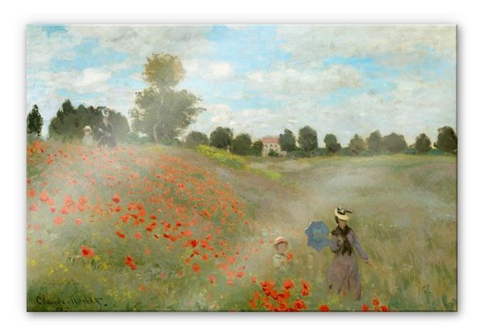 Akrylbillede Monet - Valmuemark nær Argenteuil