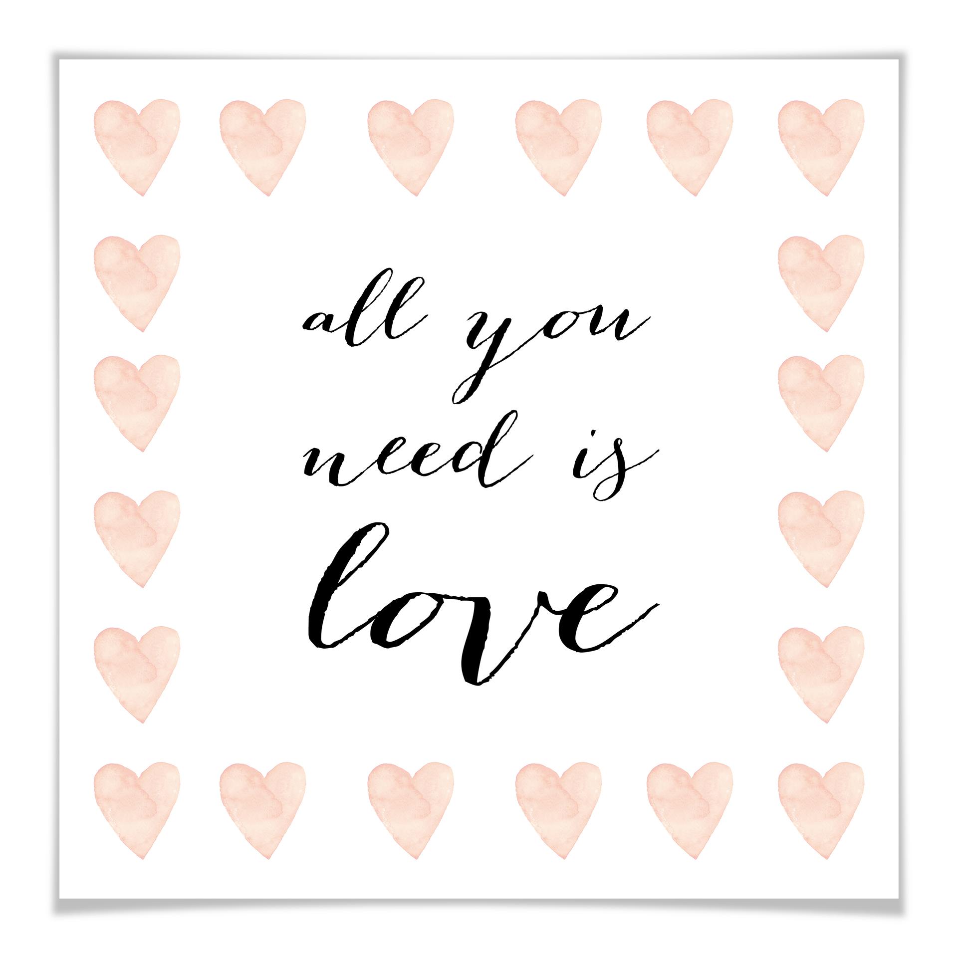 Poster Confetti & Cream - All you need is love