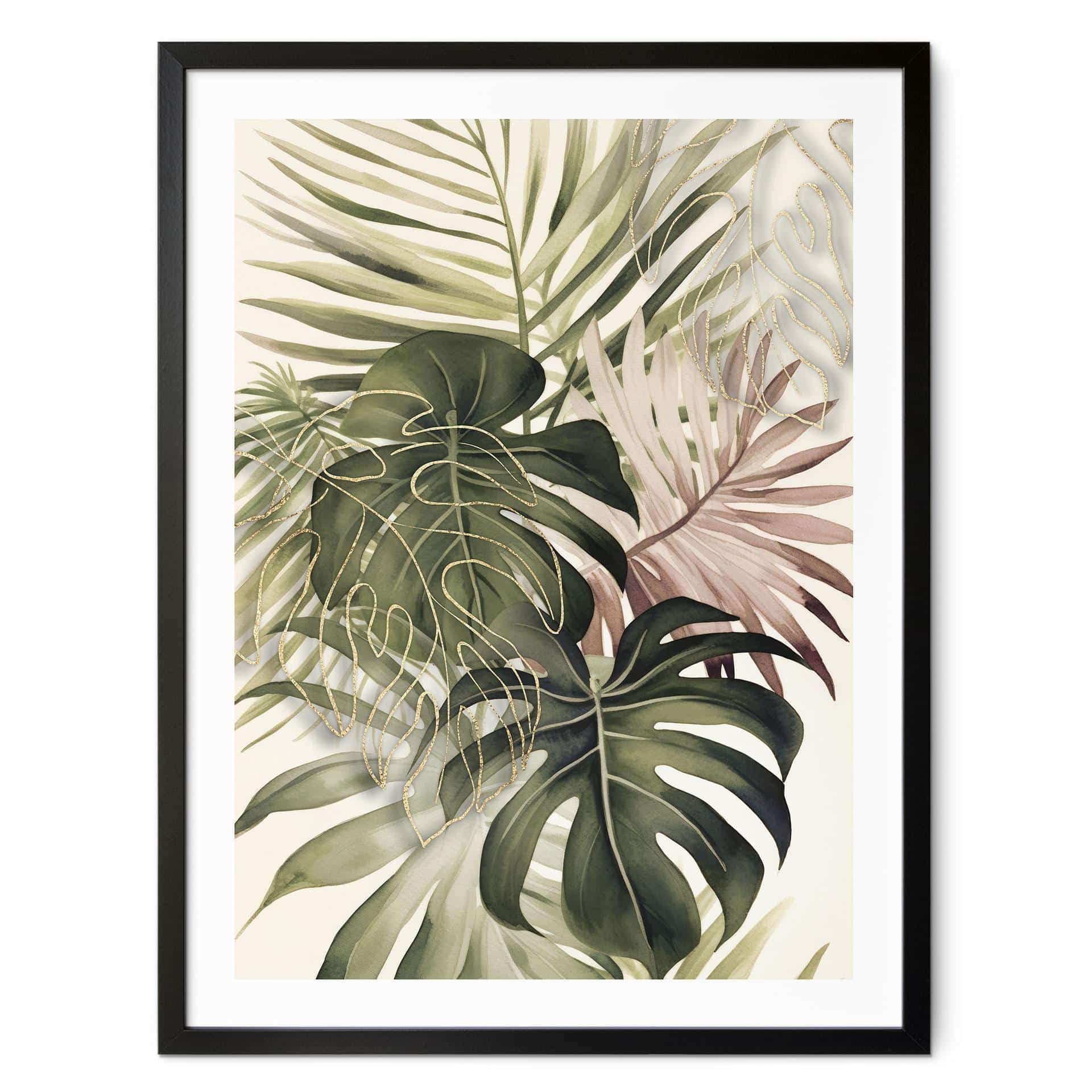 Plakat Tropiske blade Boho - Haase