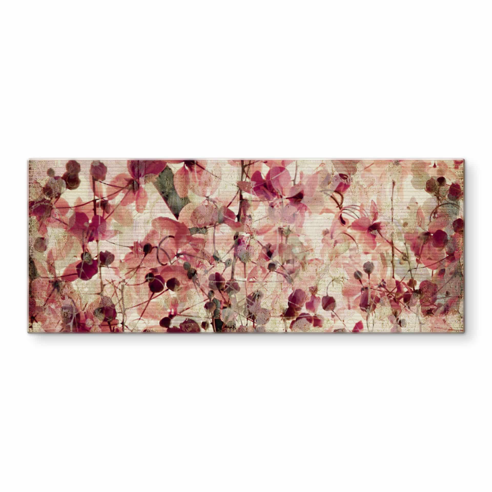 Stænkplade - Vintage blomstermønster - Panorama