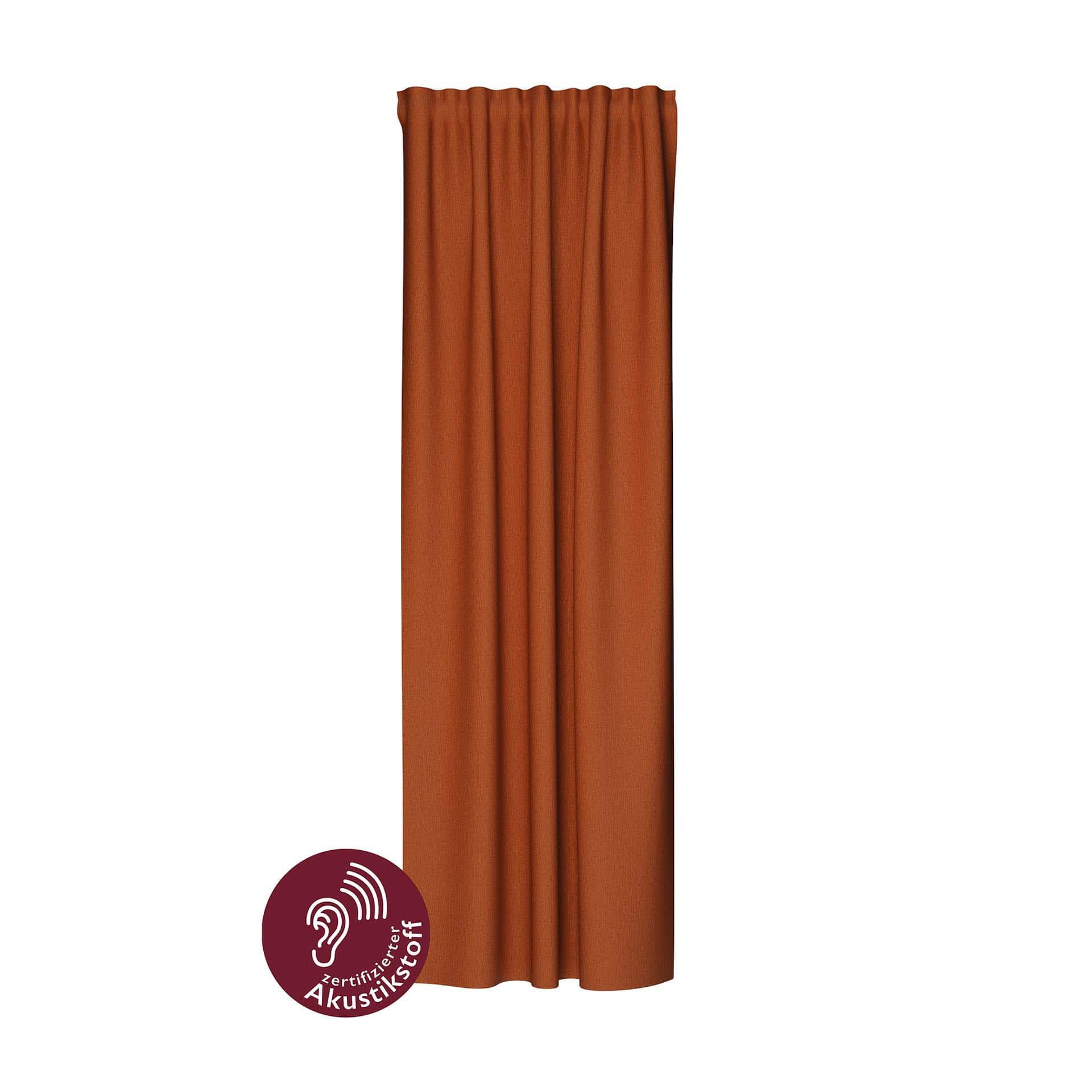 Homing Fertigschal mit verdeckten Schlaufen Allen ziegel -  2,45 x 1,4 m