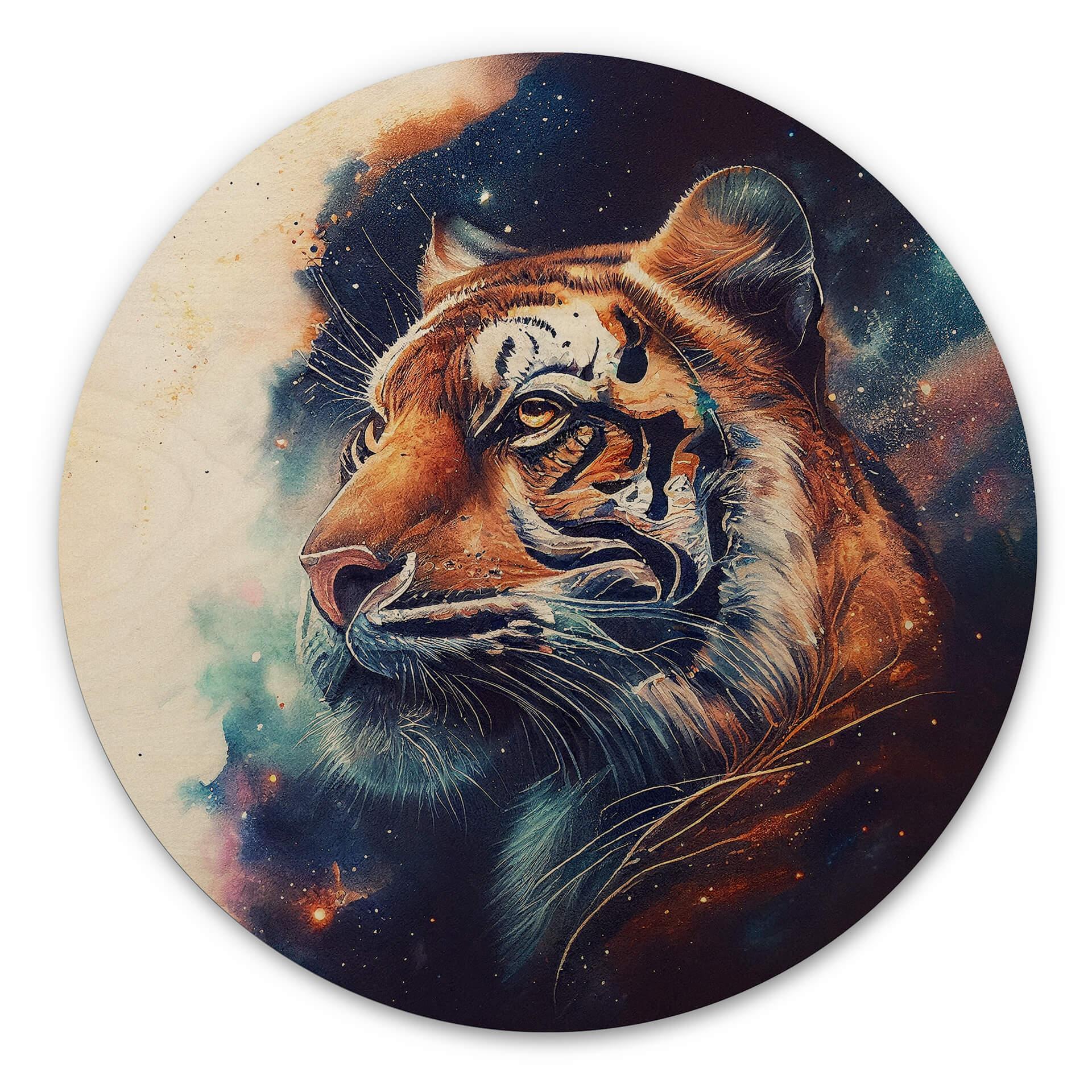 Væg cirkel træ Heine - Starry Tiger