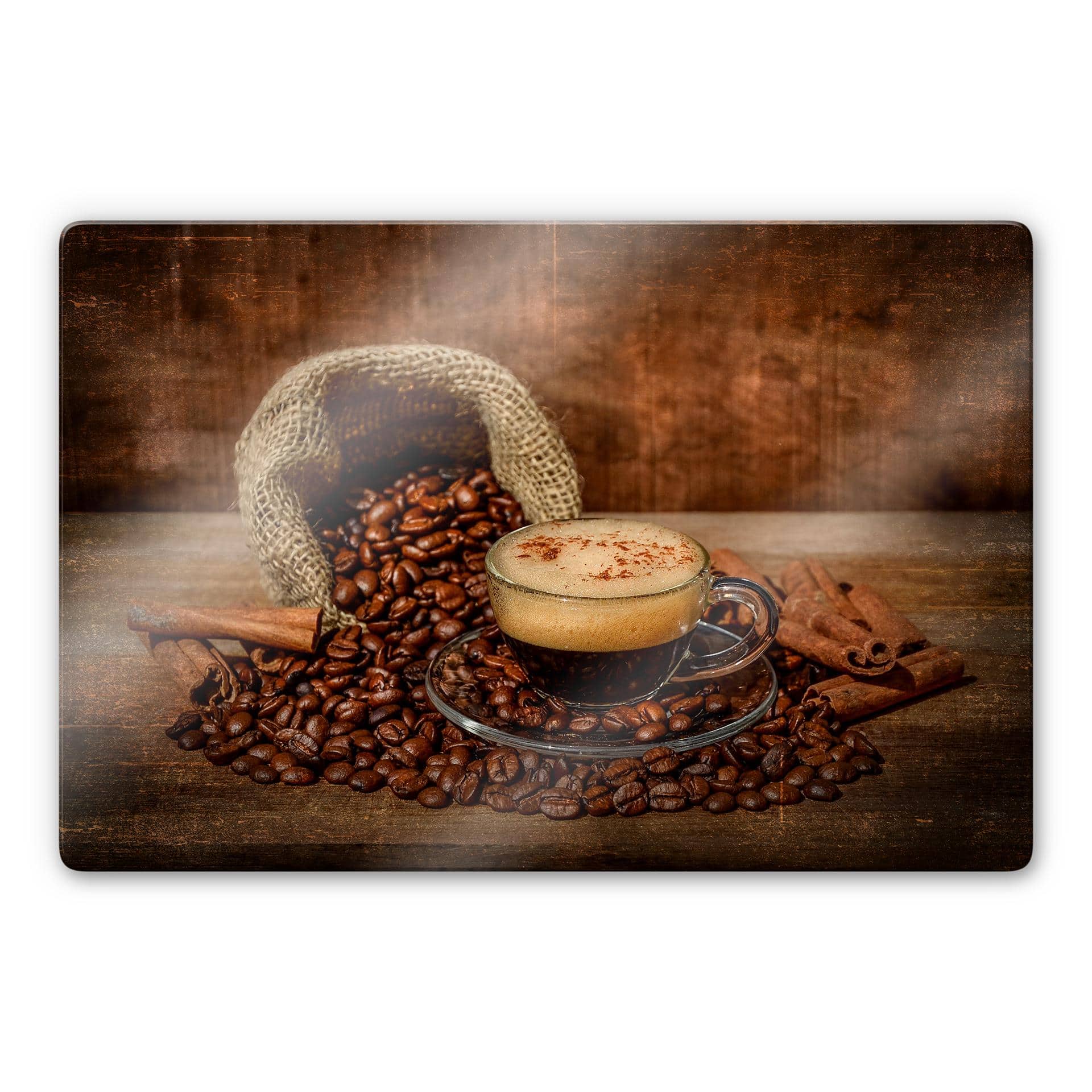 Tableau sur verre Perfoncio - Café rustique