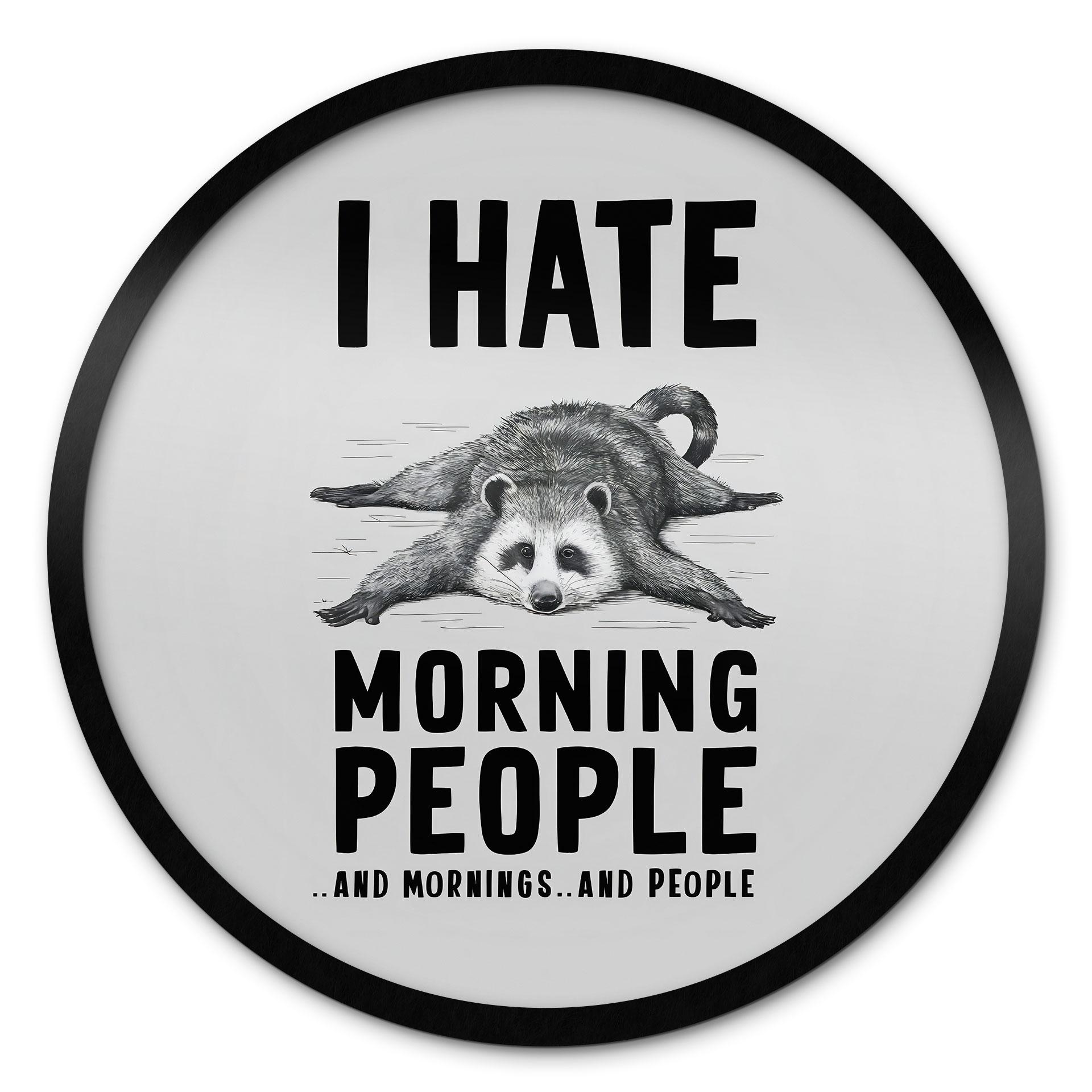 Plakat I hate morning people - Magnusson