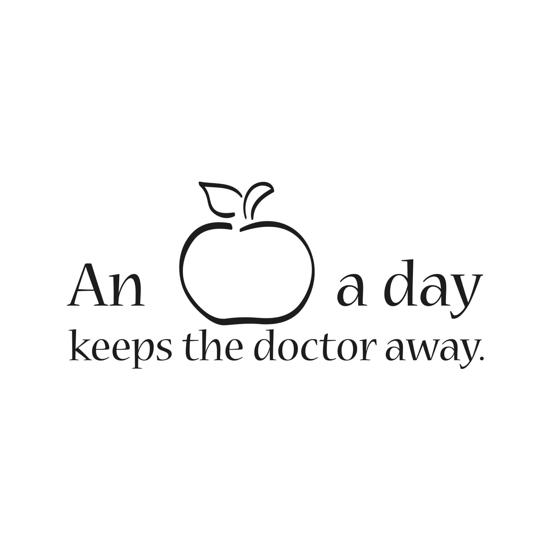 Muursticker An Apple a Day