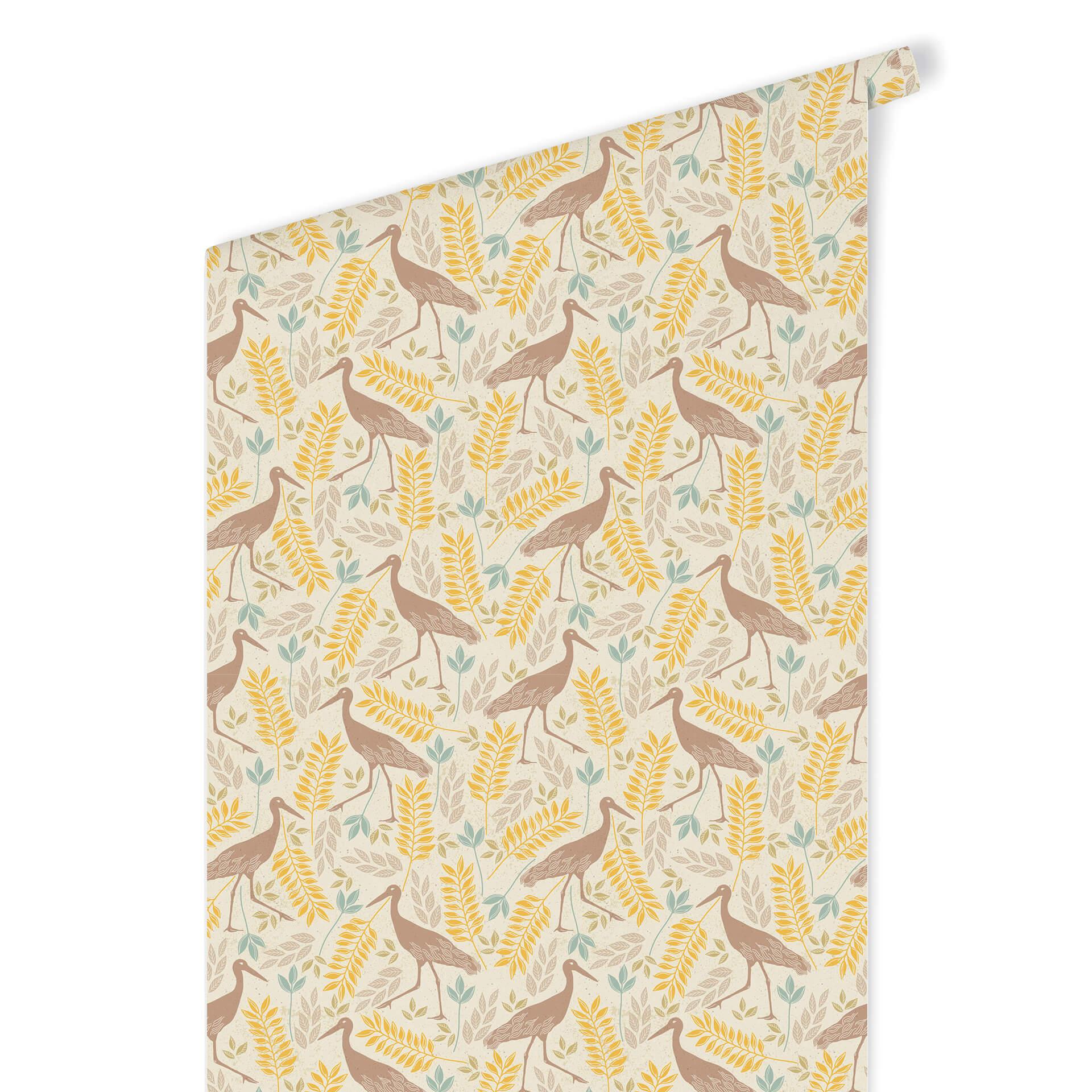 Patroonbehang Kraanvogel