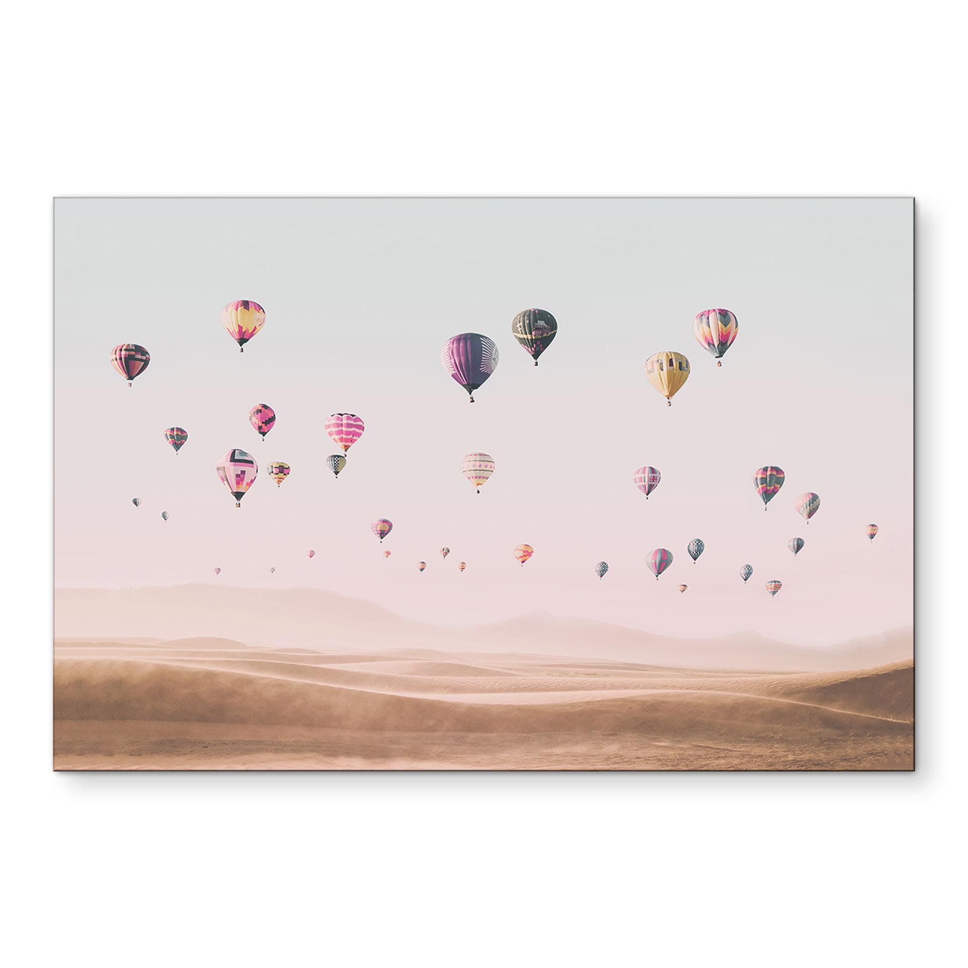 Wandbild Heißluftballons - Sisi & Seb - Alu-Dibond