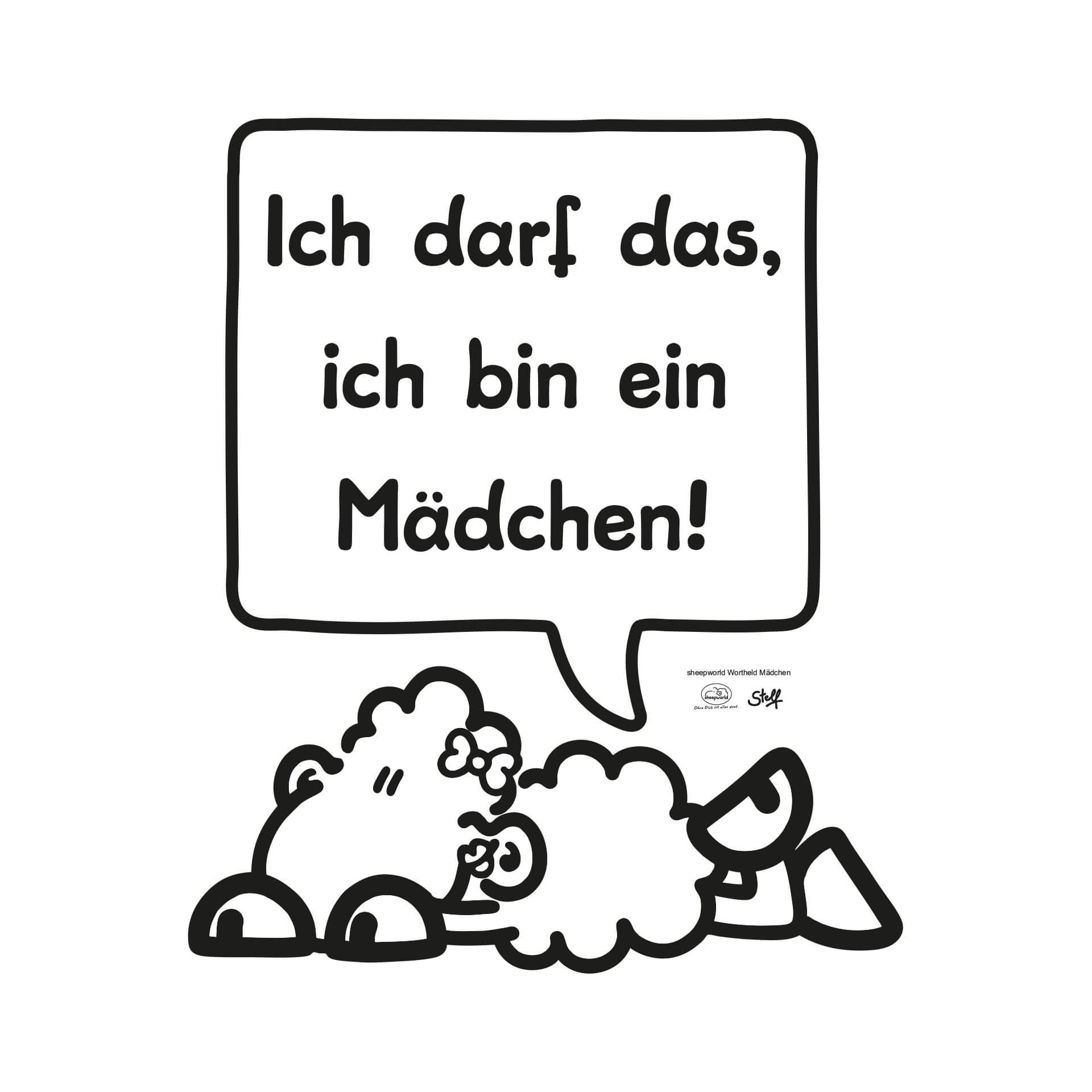 Wandtattoo sheepworld Worthelden Mädchen