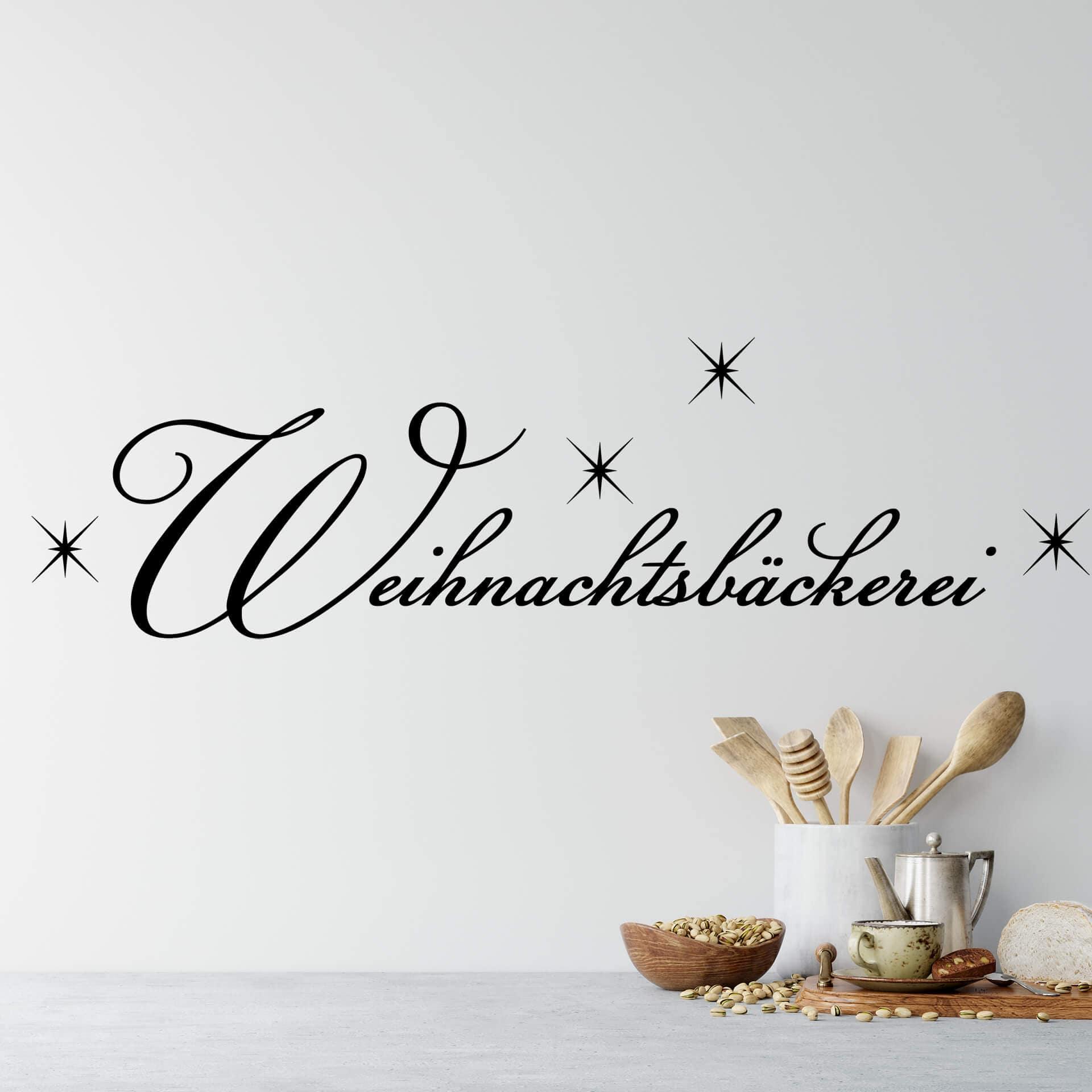 Wandtattoo Weihnachtsbäckerei