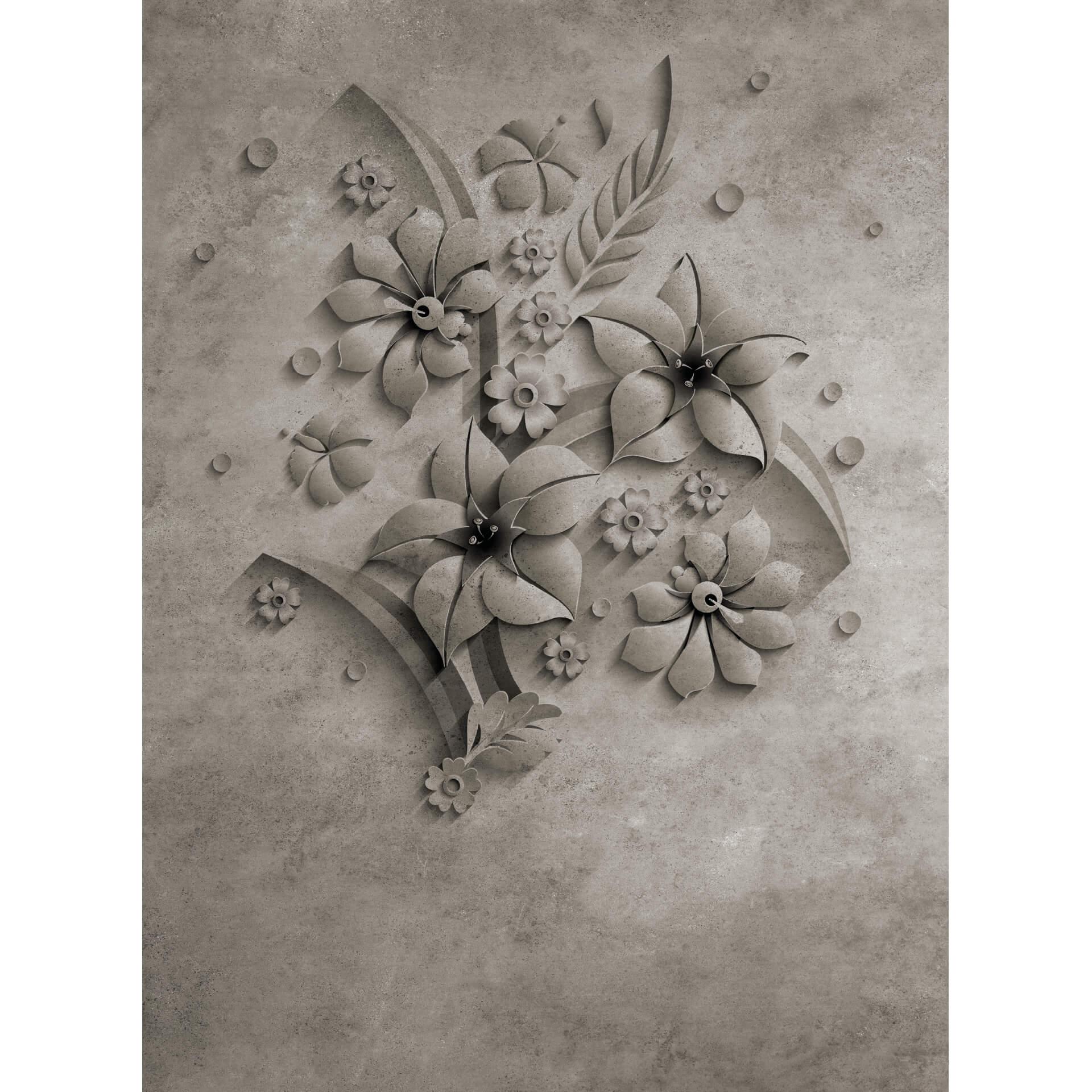 Fotobehang - Stone Flowers