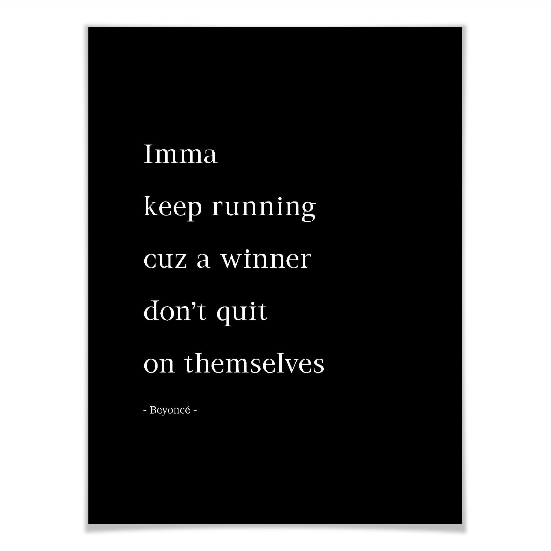 Plakat - Keep running…