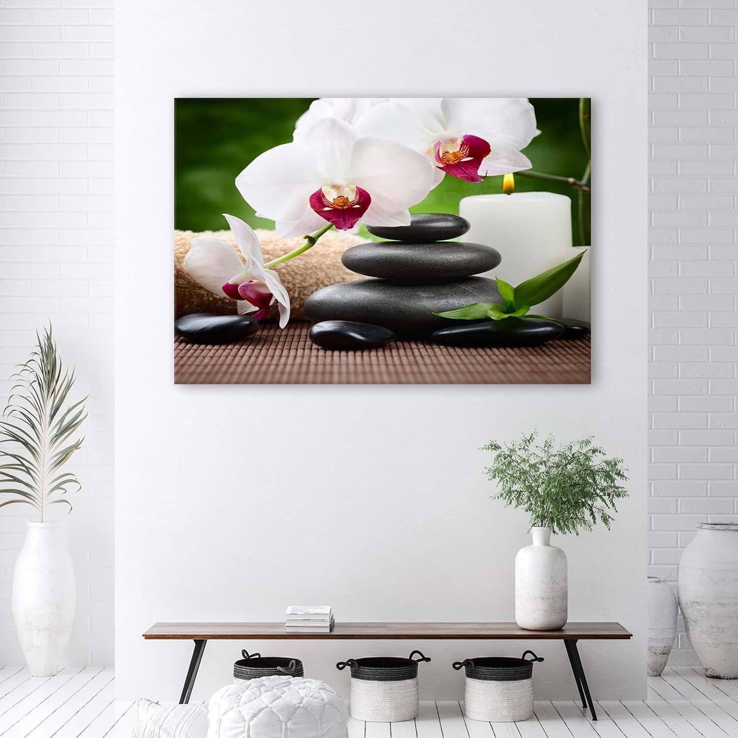 Canvasbillede, Orkidéblomster Zen