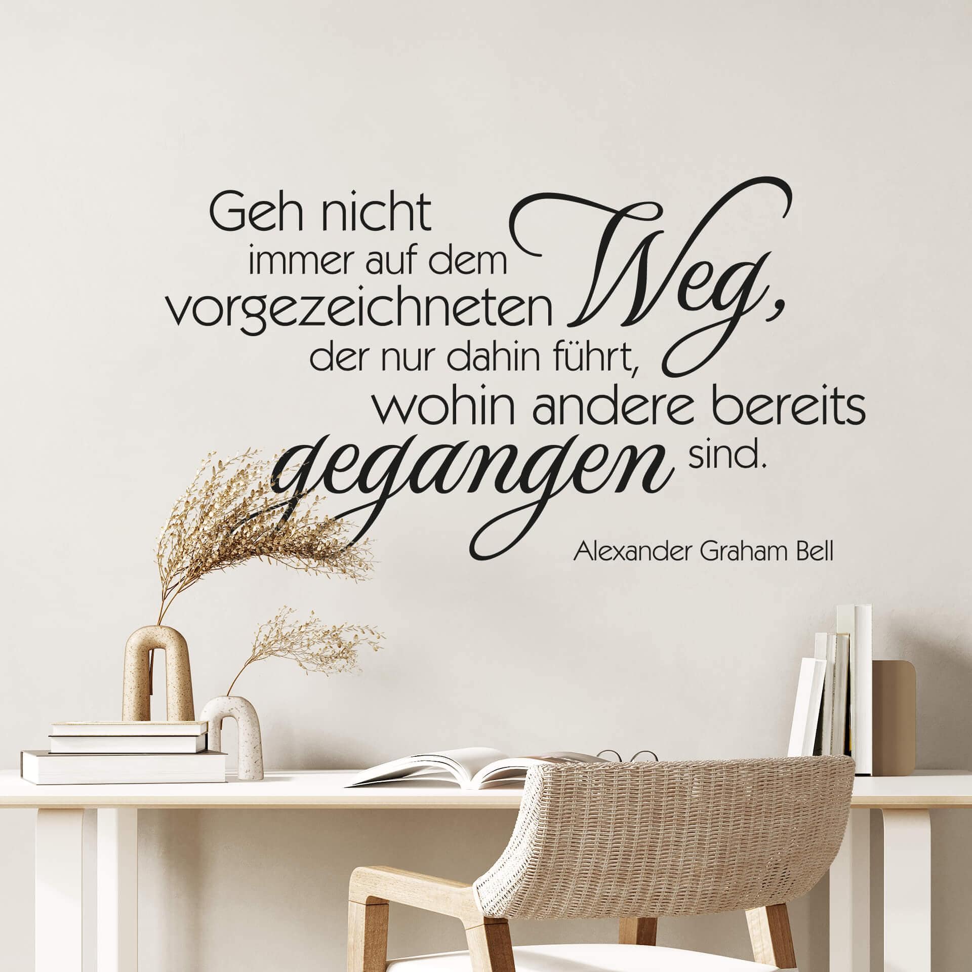 Wandtattoo Geh nicht immer...
