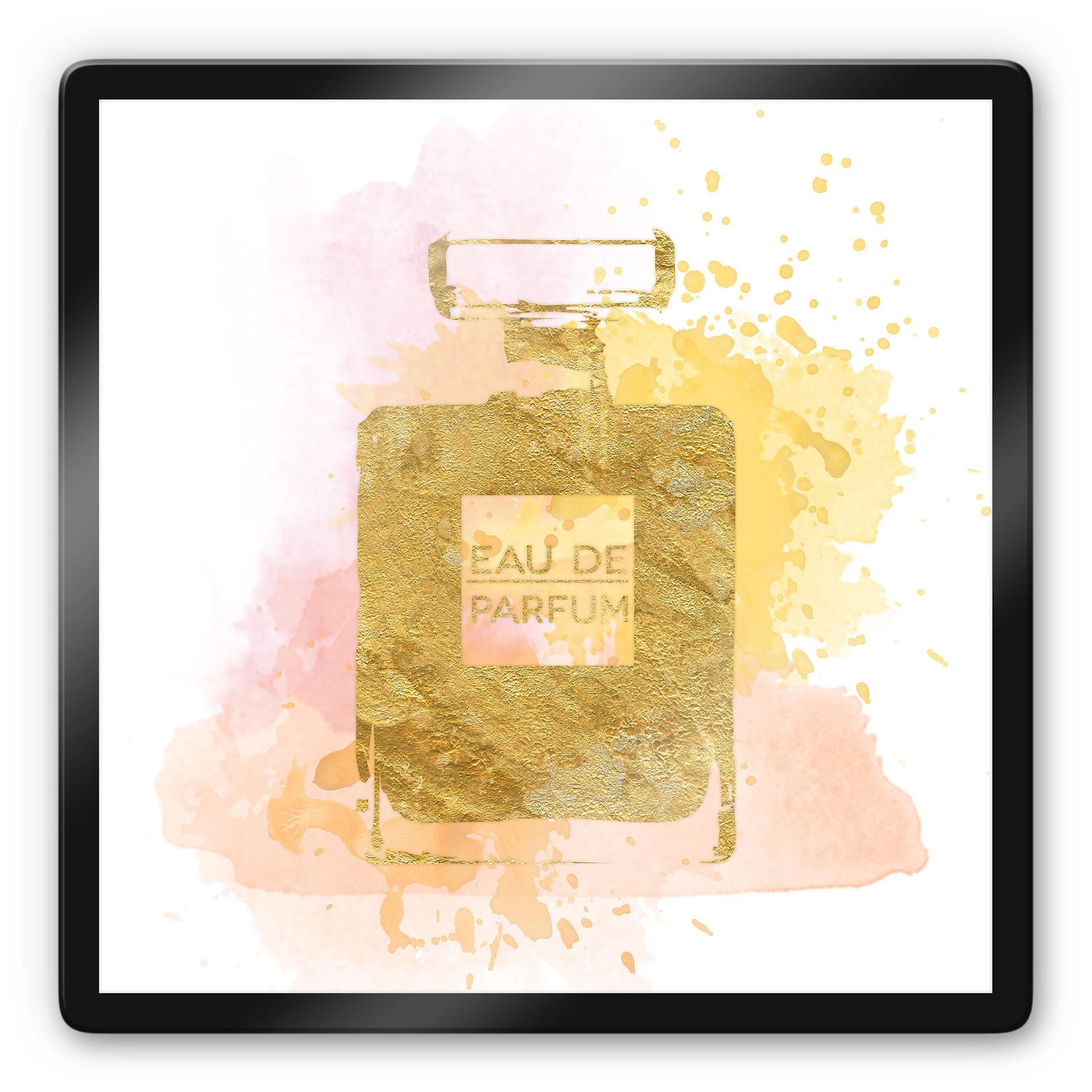 Glasbillede - Parfume - Guld