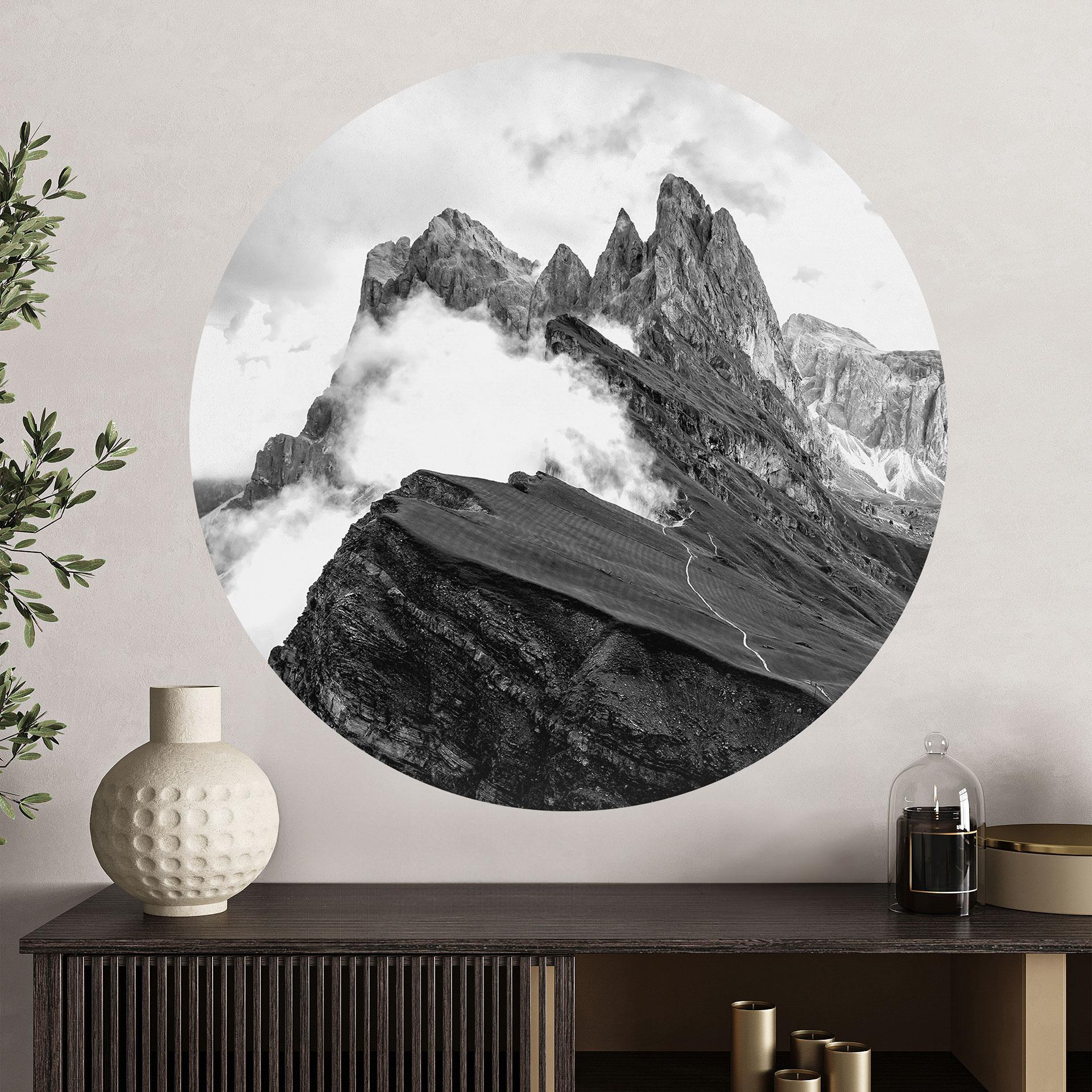 Wall Sticker Udsigt over Alperne - Dolomitternes bjerglandskab