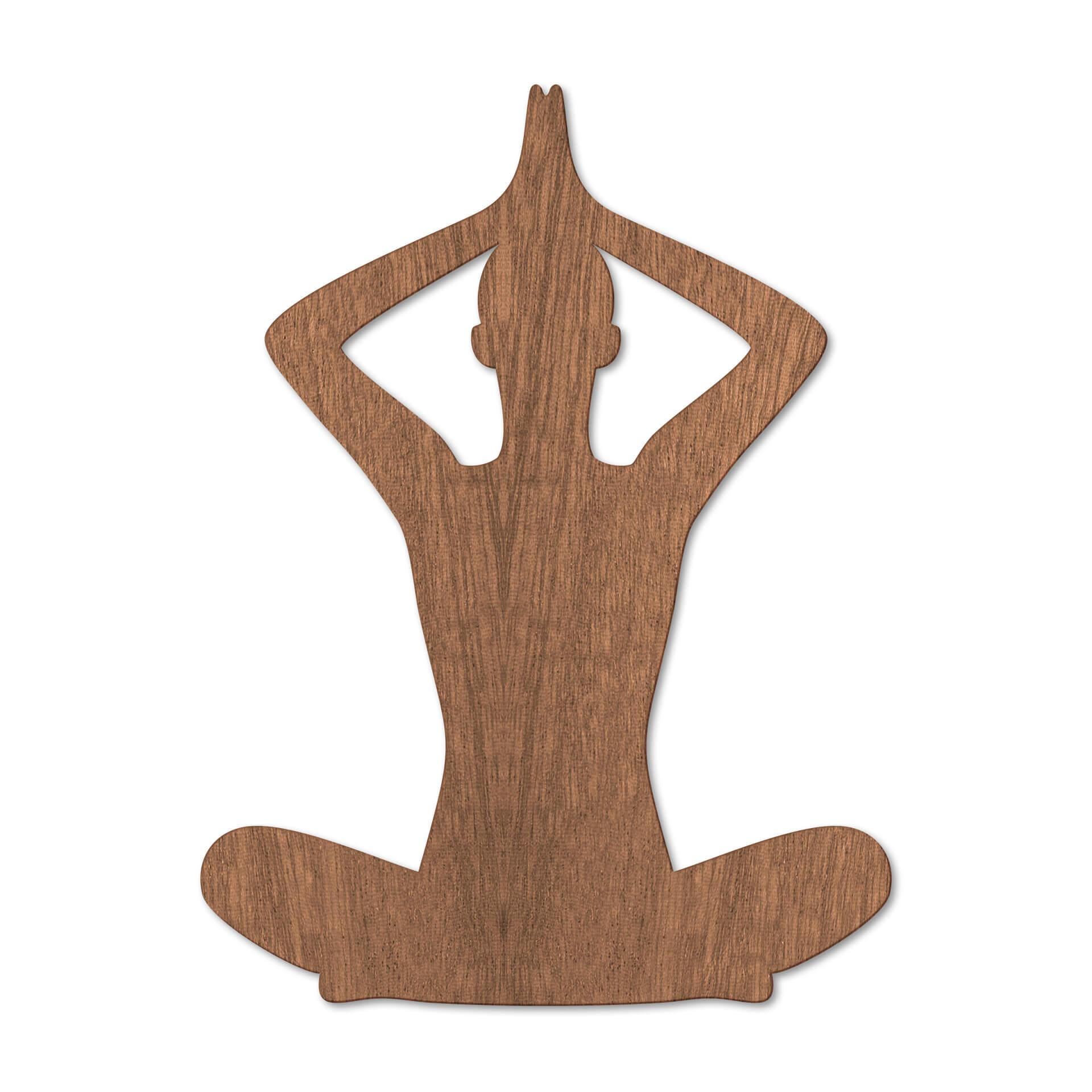 Decoro in legno - Yoga Pose 02