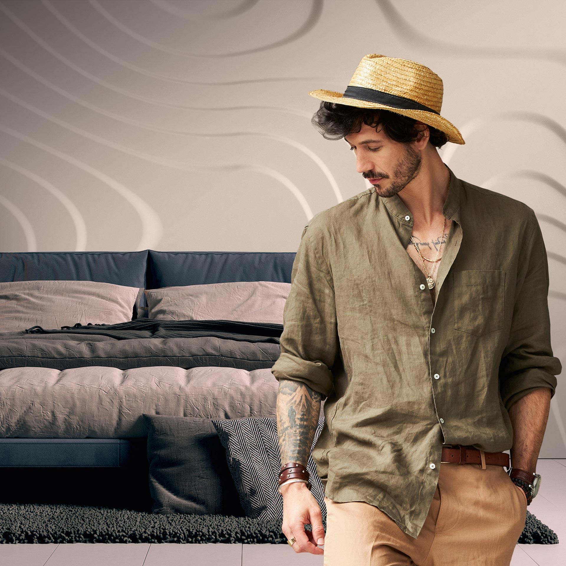 Livingwalls 3D Tapete Metropolitan Stories THE WALL Vliestapete geometrisch beige