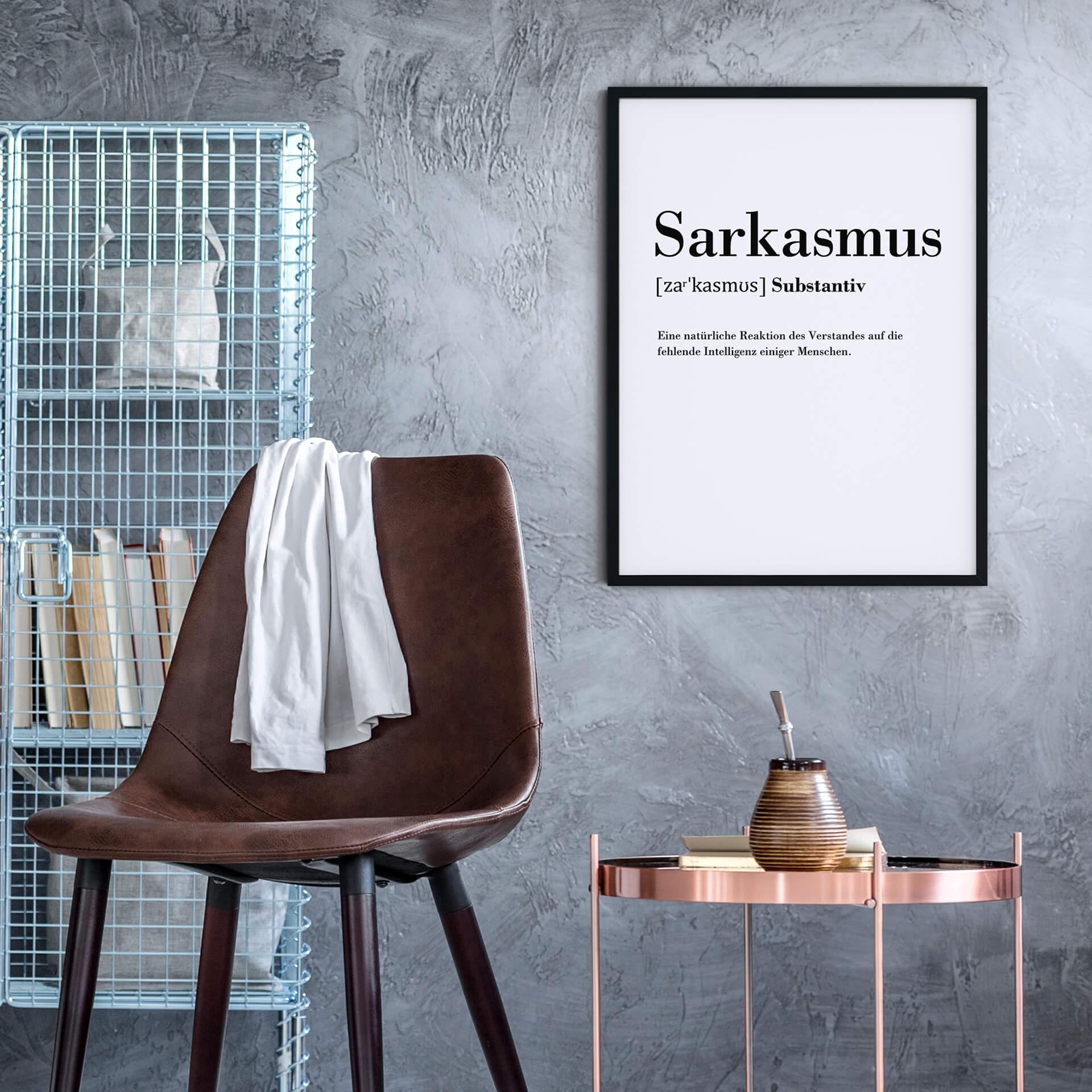 Poster Grammatik - Sarkasmus
