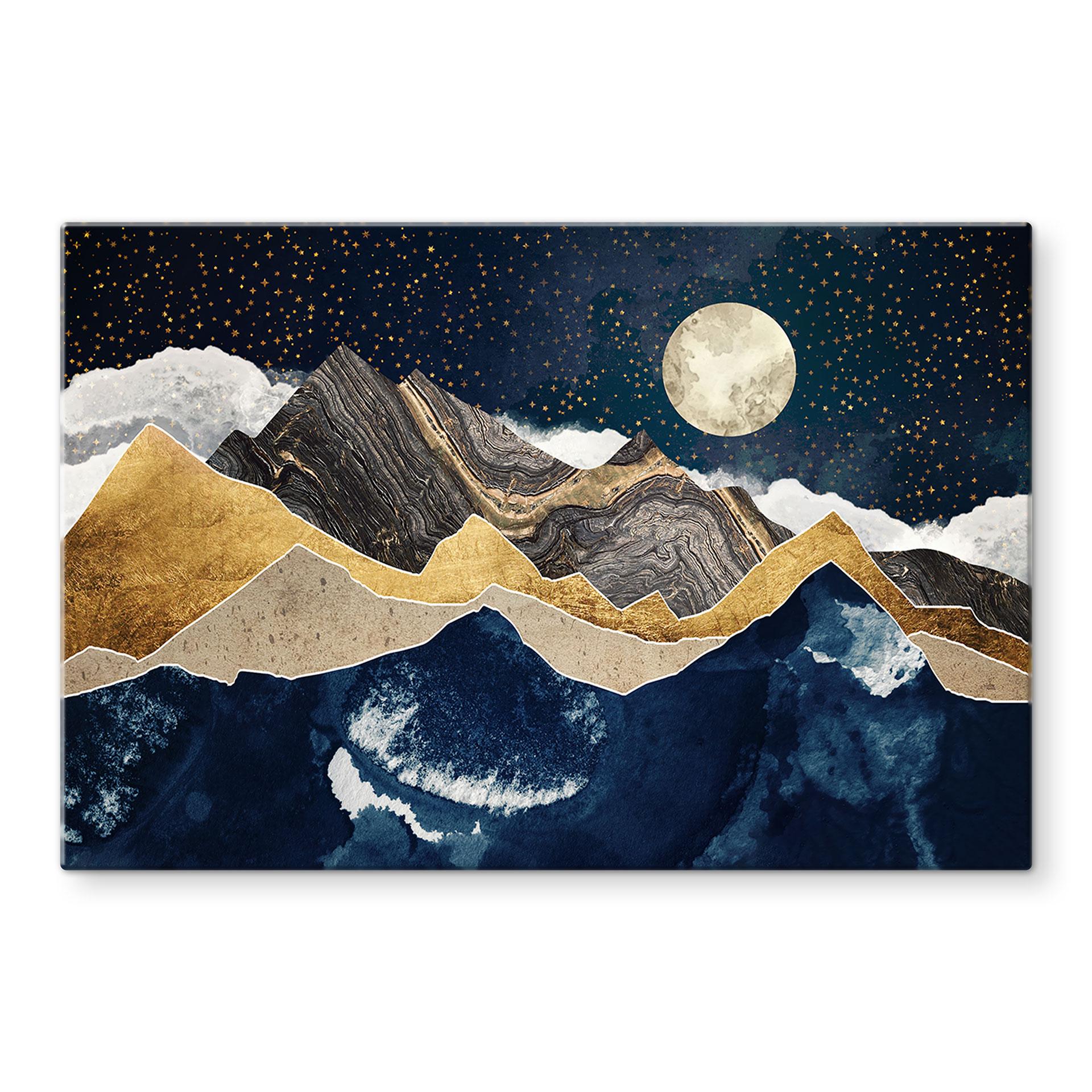Glasbillede - Stjernehimmel om vinteren - SpaceFrog Designs