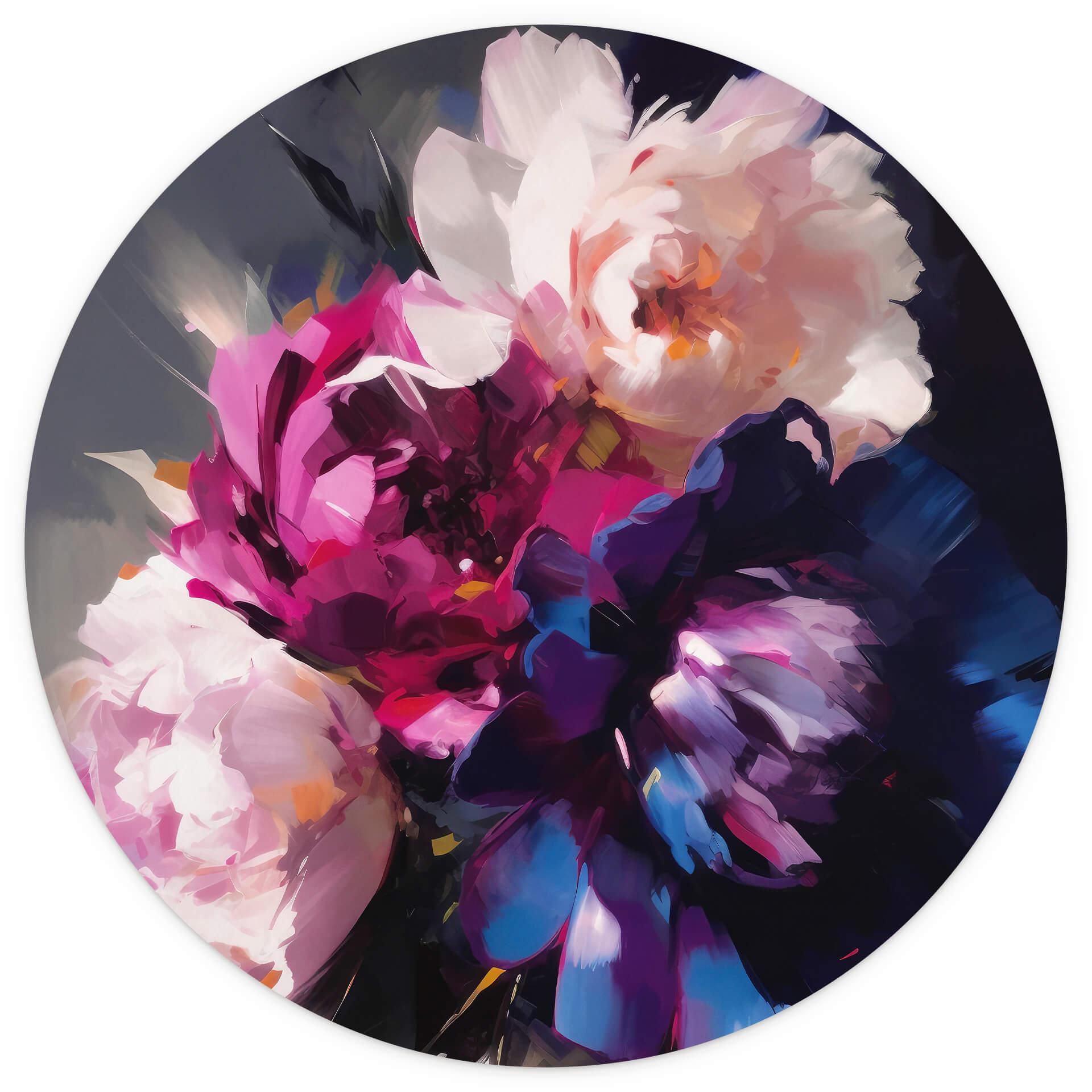 Behangcirkel Treechild - Vintage Flowers - vliesbehang/zelfklevend vliesbehang