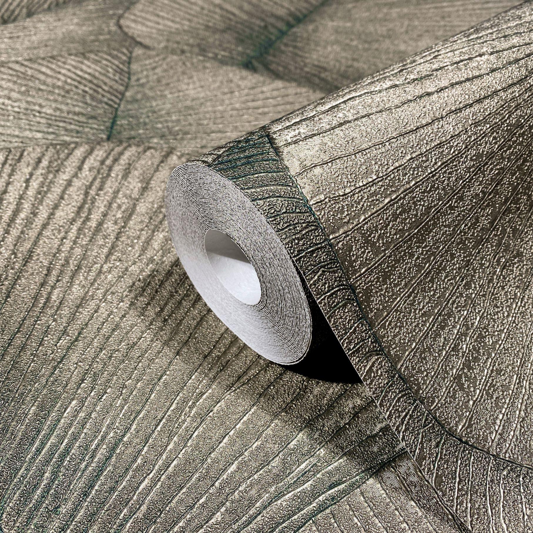blomstertapet, non-woven tapet Kumano guld