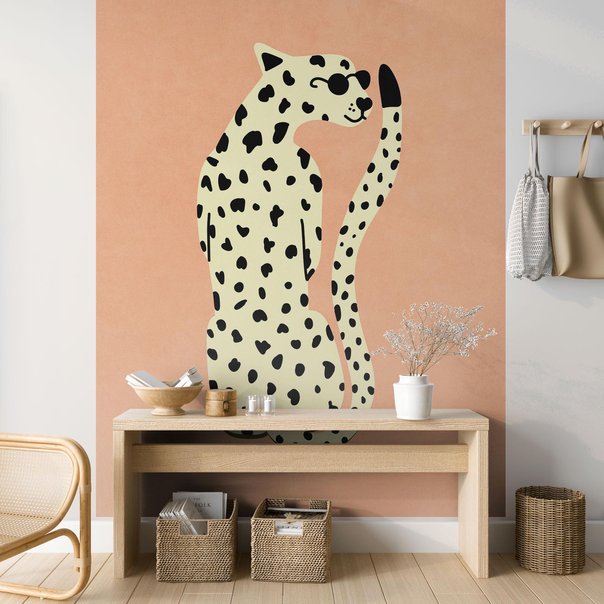Fototapet med dyr Elegant gepard med solbriller - Oltmanns