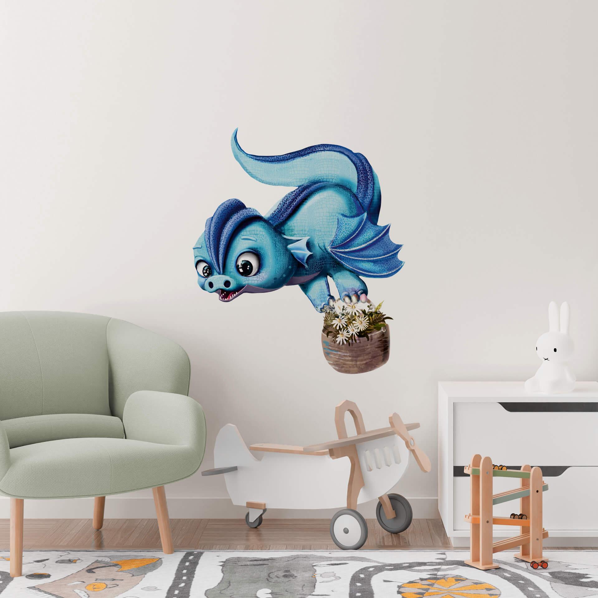 Wallsticker De små drager - Kristallklau