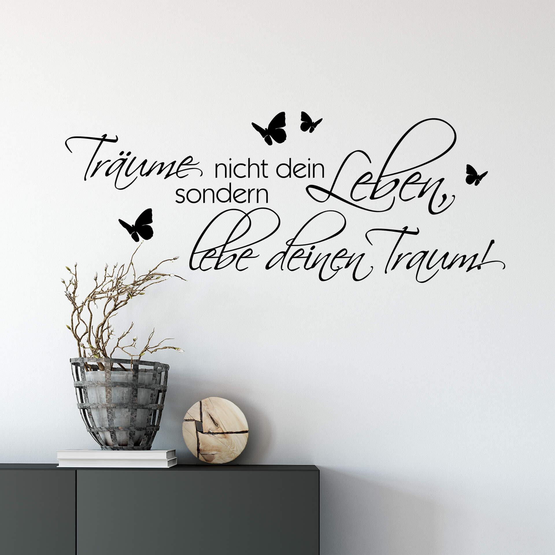 Wandtattoo - Wandspruch - Träume nicht dein Leben... 2