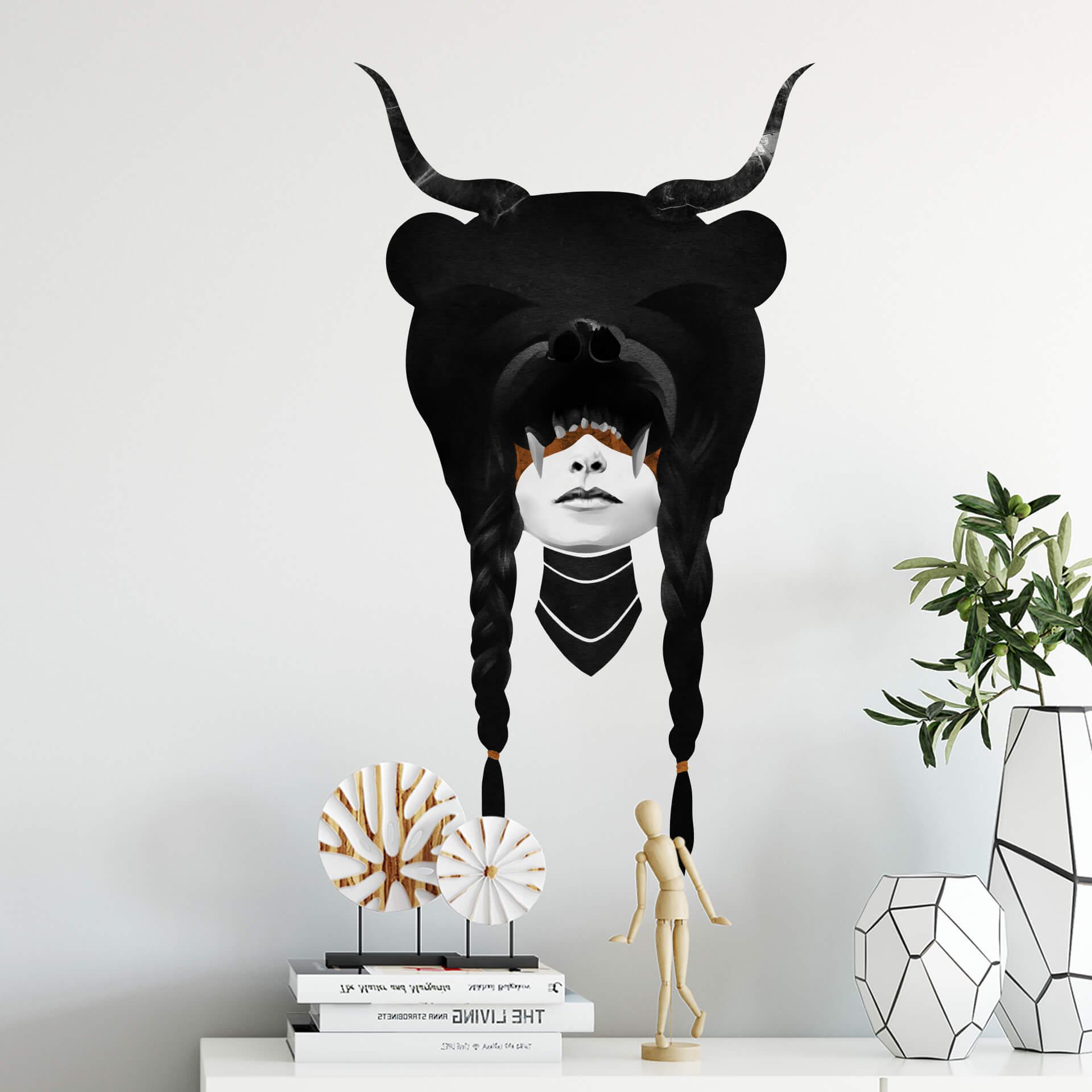 Sticker mural Ireland - Bear Warrior - Ours guerrier