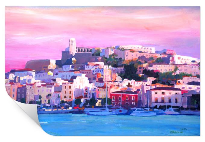 Zelfklevende Poster Bleichner - Ibizia - Mediterranean Pearl