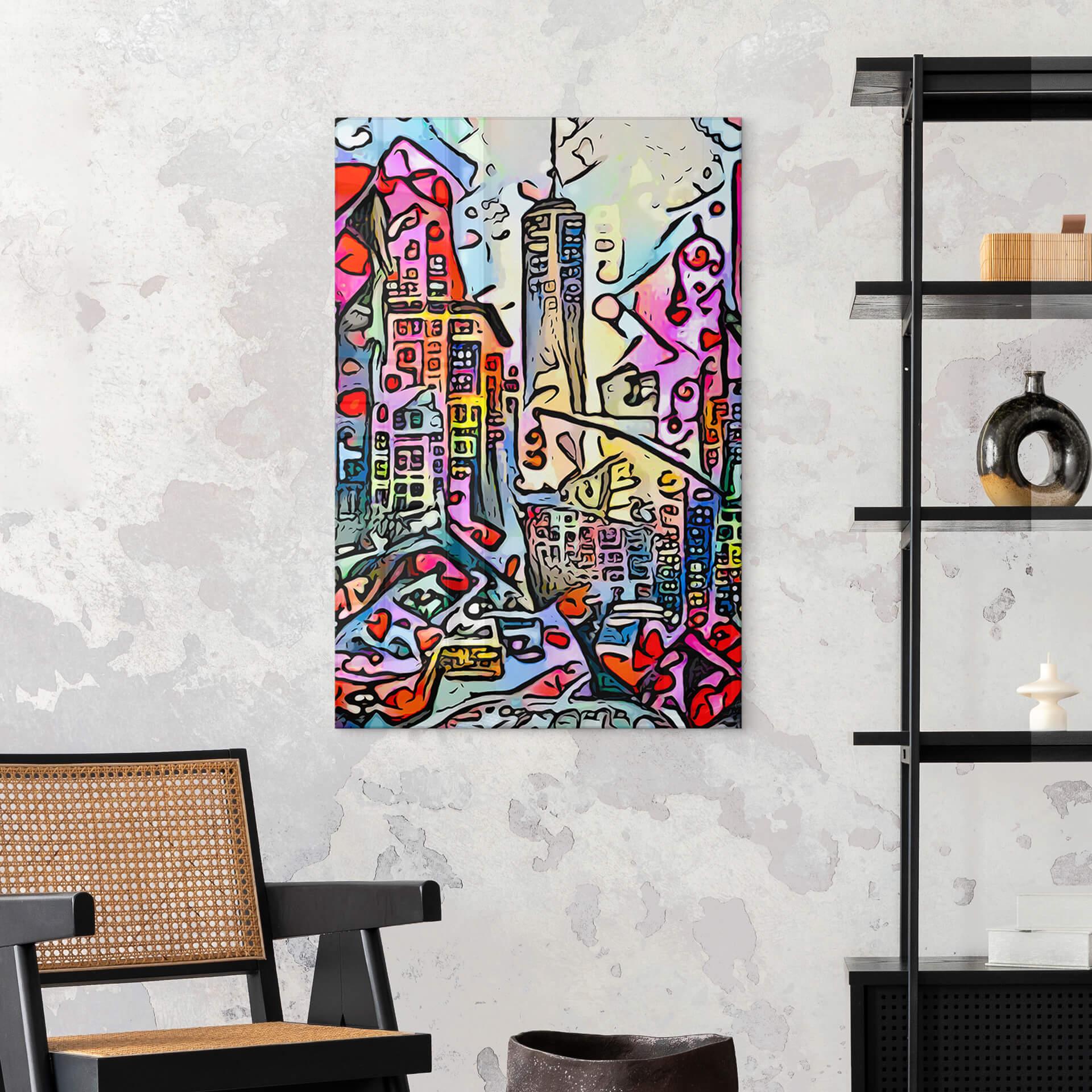 Plexiglas Zamart - New York Empire State Building in Rizzi Stijl