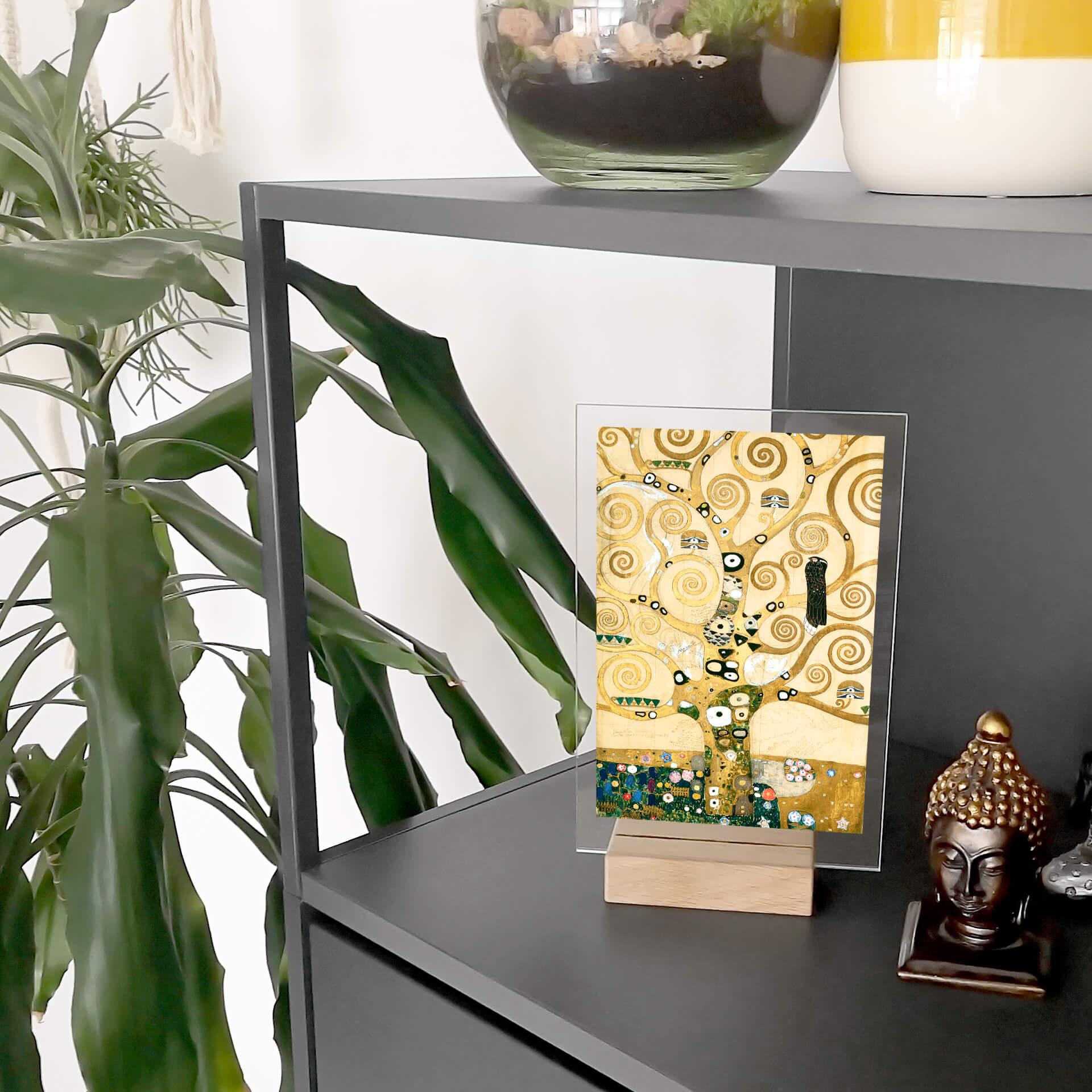 Acrylglas Tafeldecoratie Klimt - Levensboom