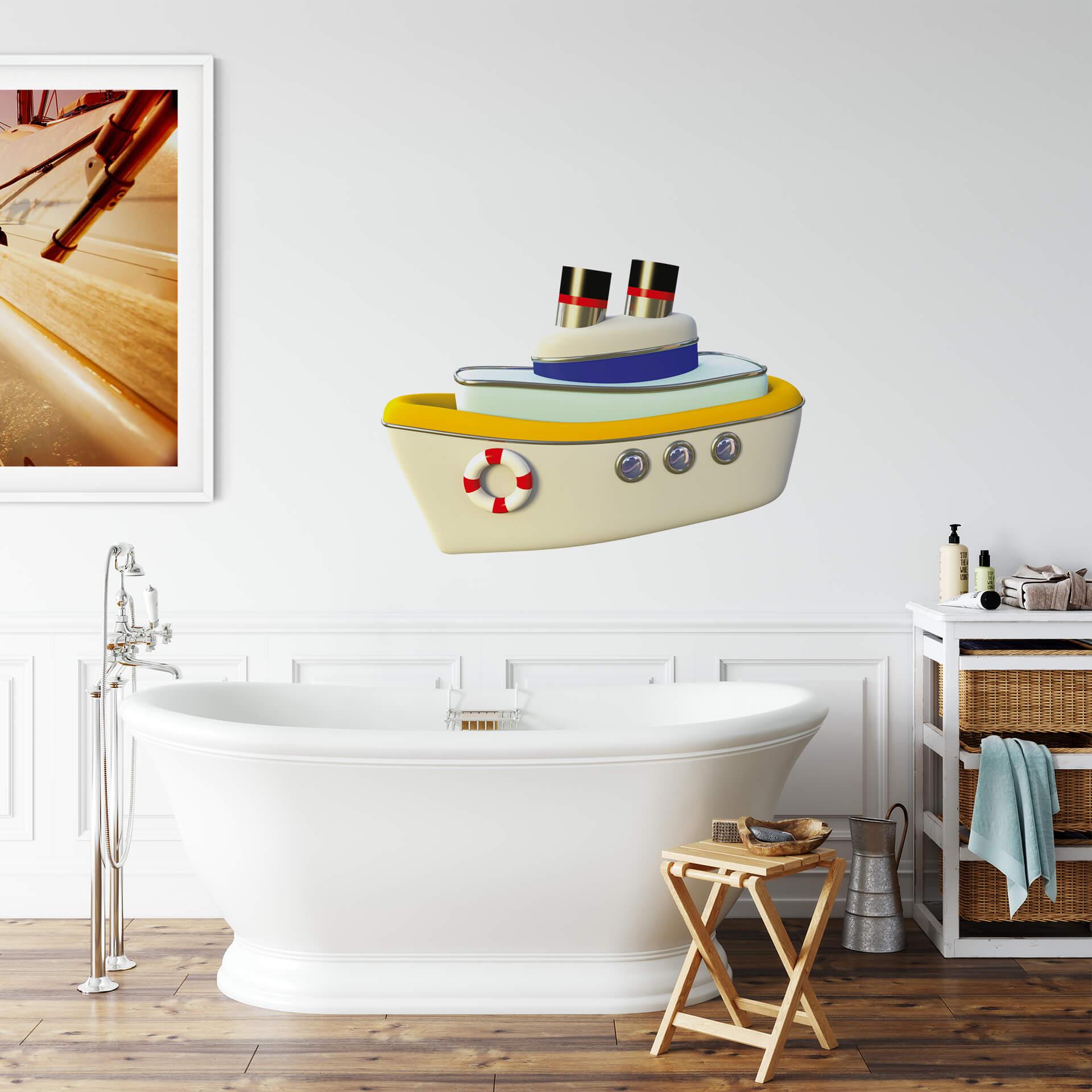 Wallsticker - Michel Agullo - Dampskib 02