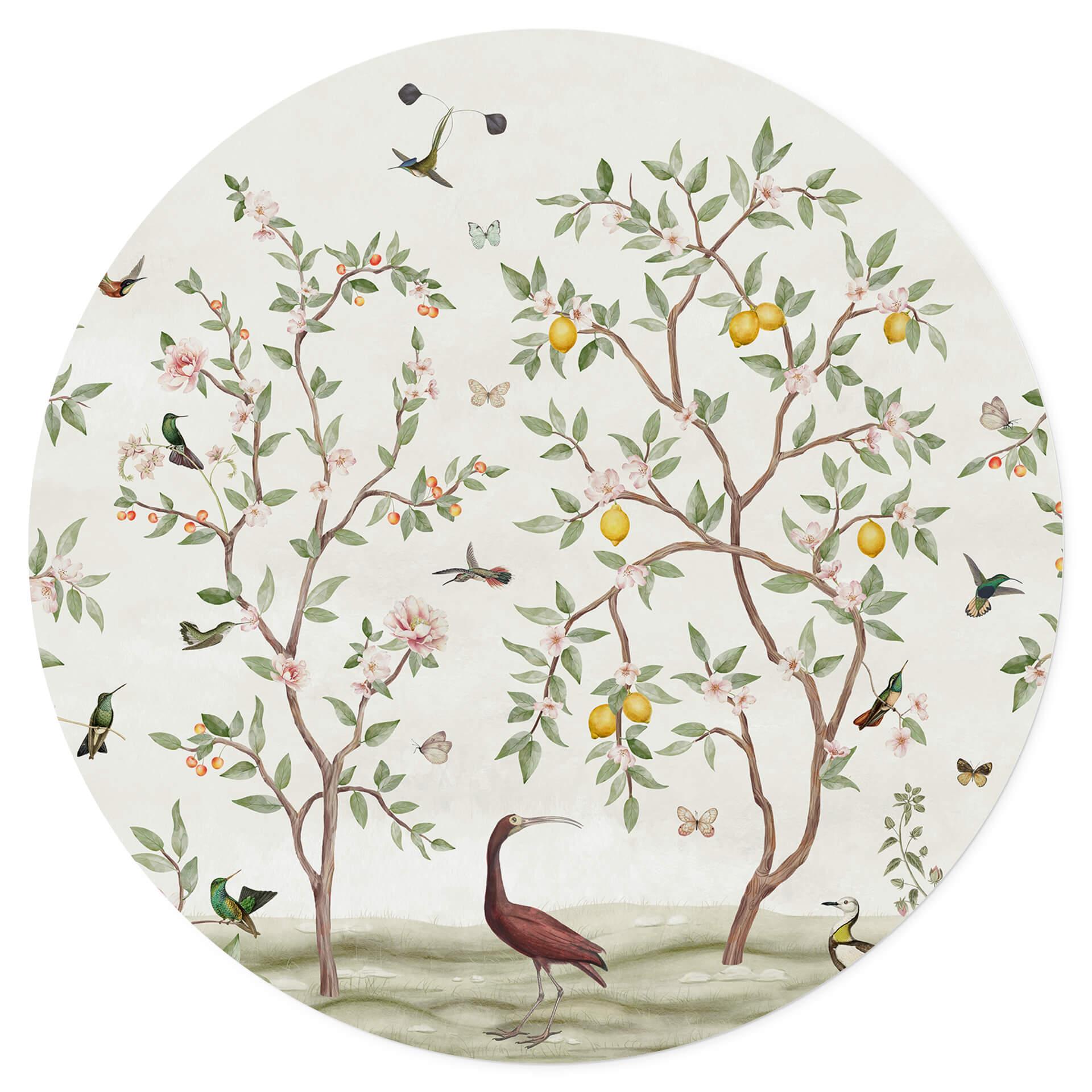 Muursticker rond Sir Edward - Lemon Tree Chinoiserie