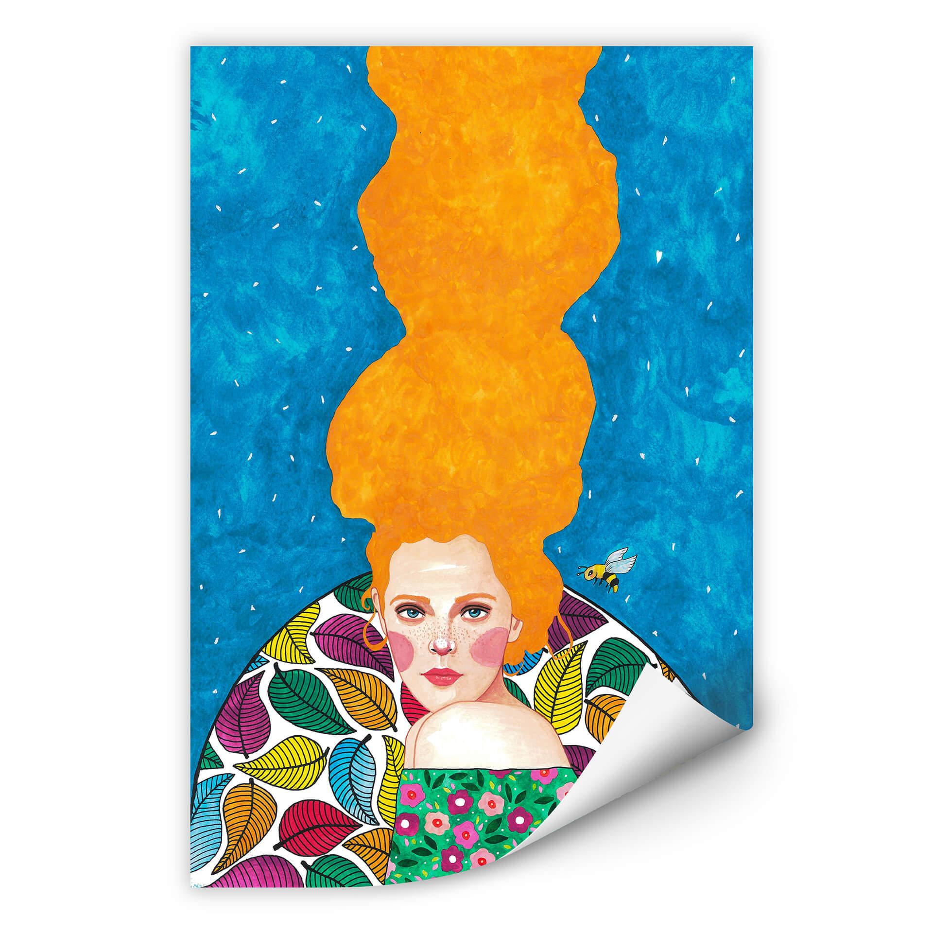 Poster autocollant Hülya - Jolie inconnue