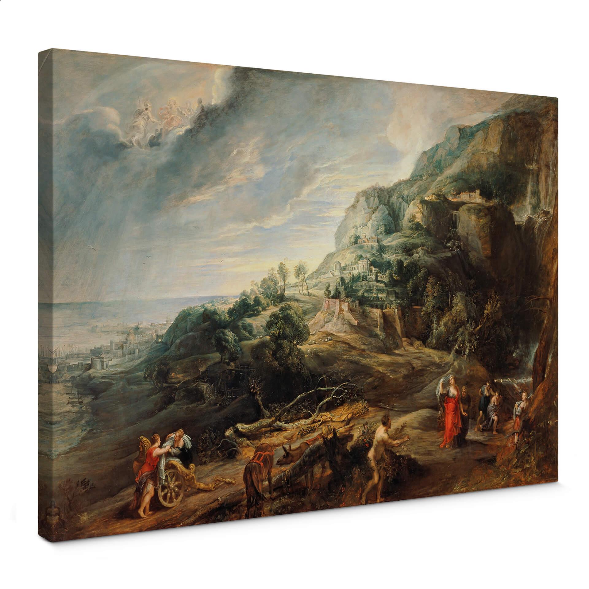 Canvastavla Rubens - Odysseus på ön Feaci