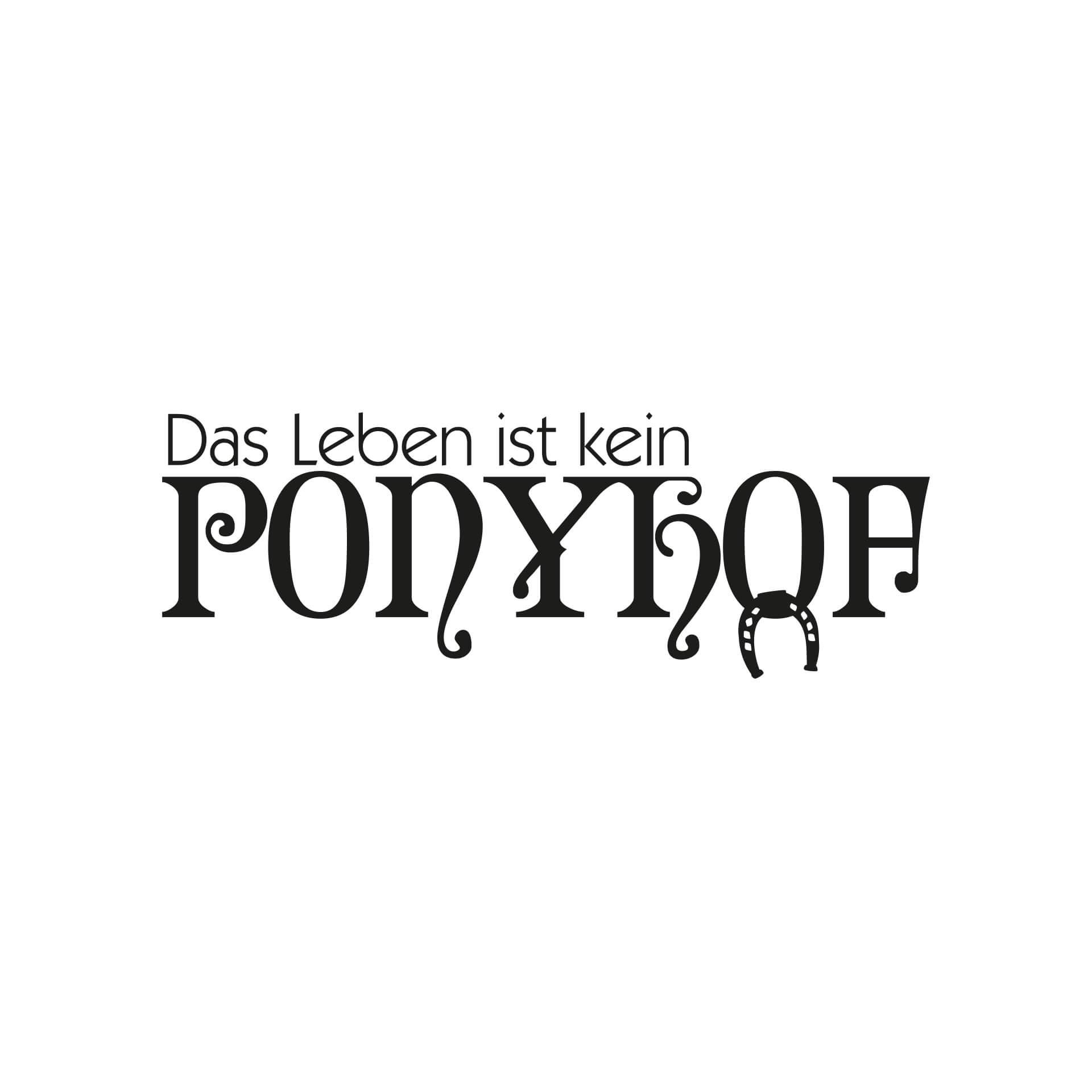 Wandtattoo Das Leben ist kein Ponyhof 2