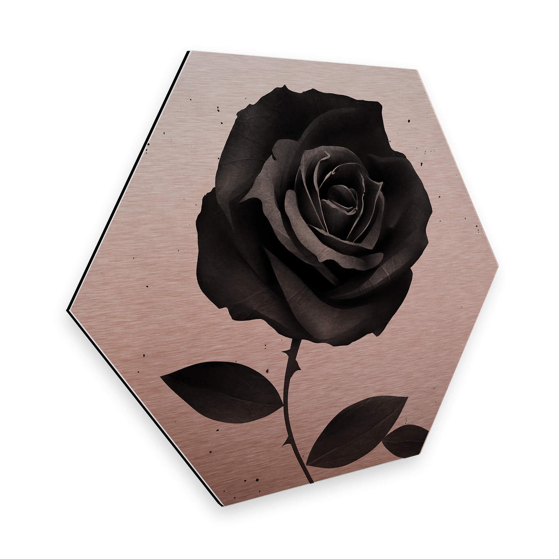 Hexagone - Alu-Dibond effet cuivré Ireland - Fabric Rose
