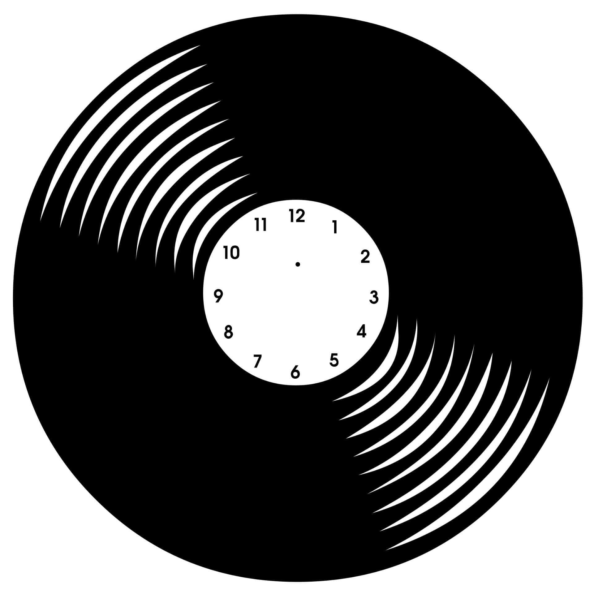 Adesivo murale - orologio disco
