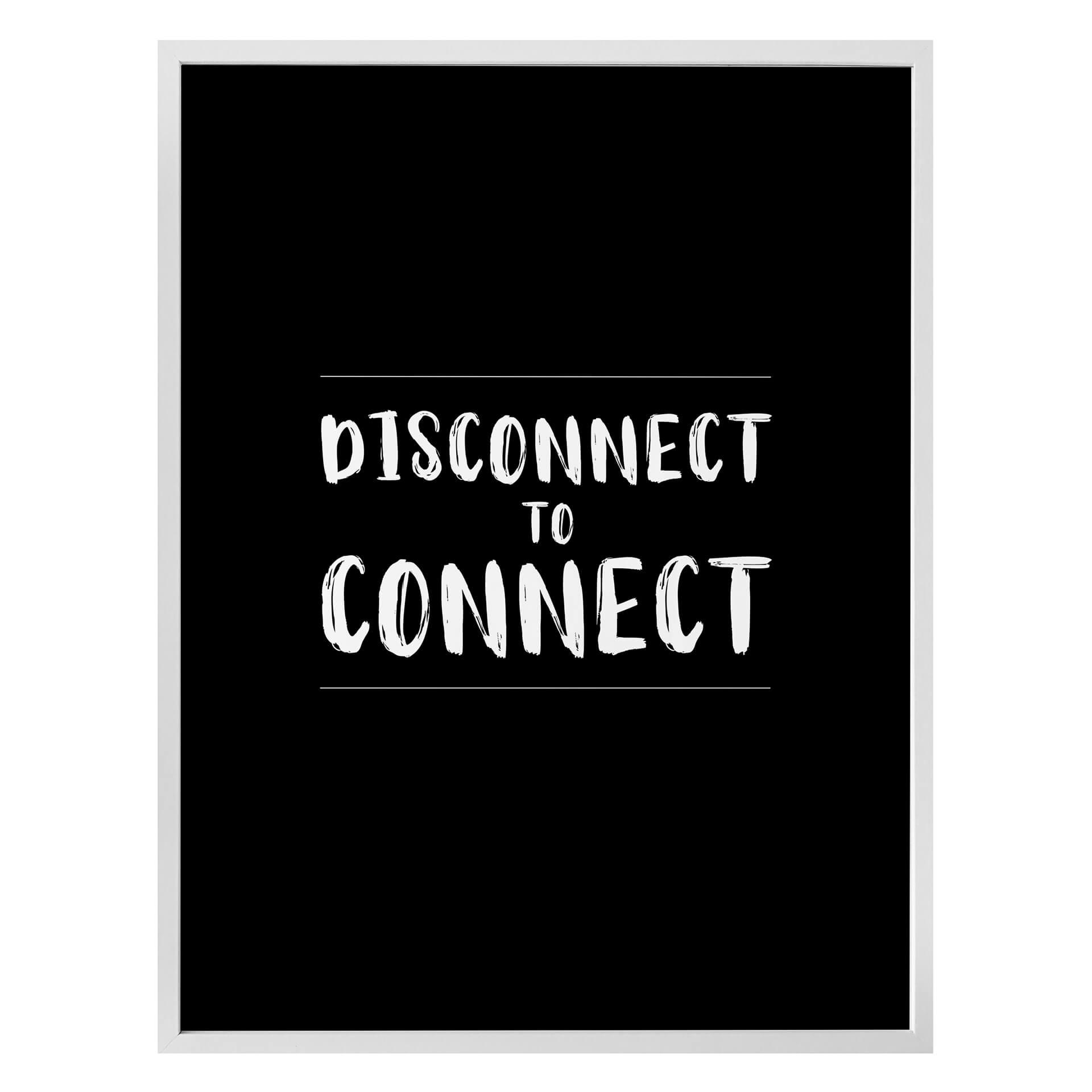 Póster Desconectar para conectar