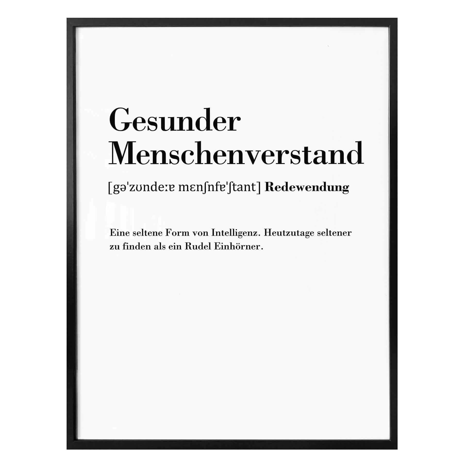 Poster Grammatik - Gesunder Menschenverstand