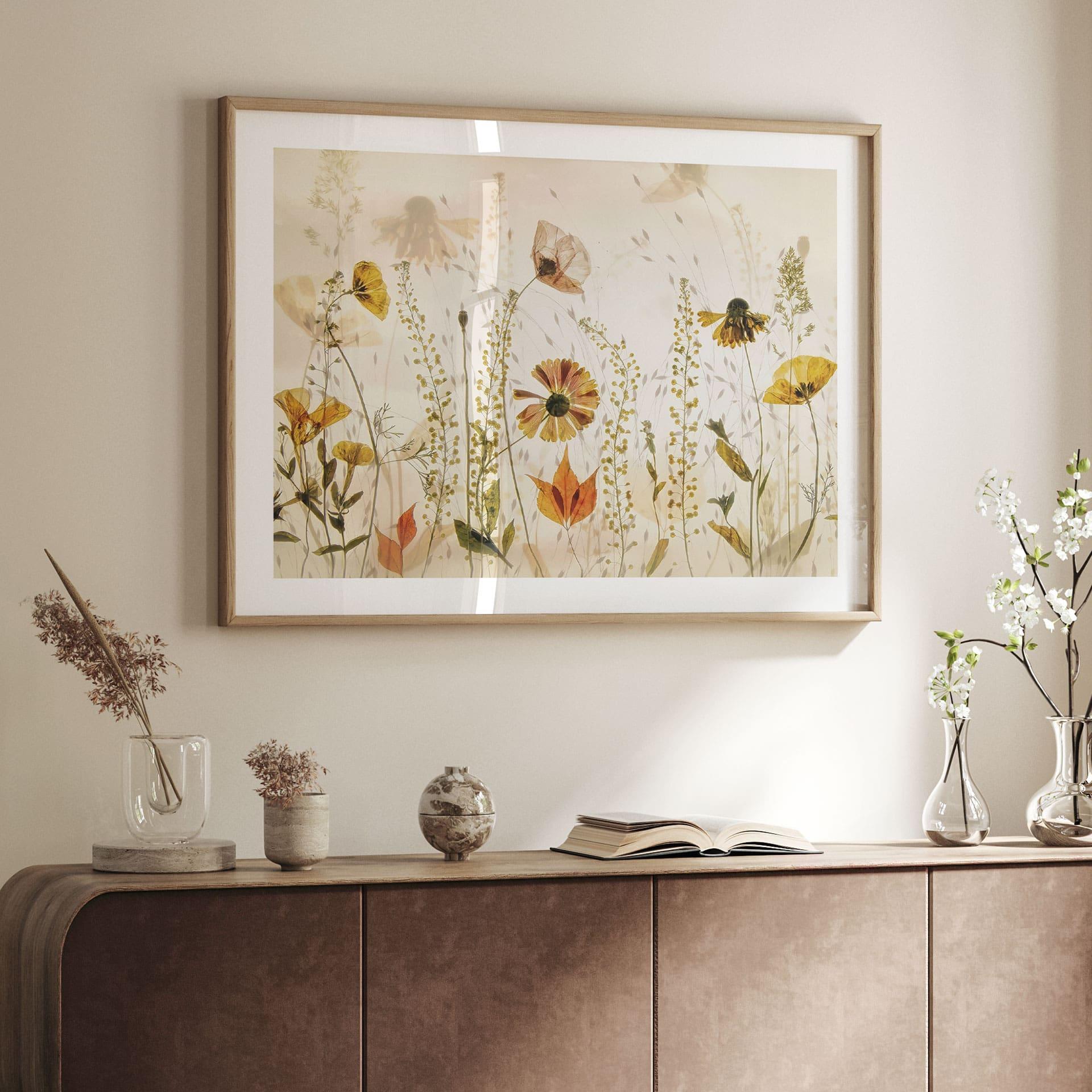 Plakat Vilde engblomster i sollys - Talen